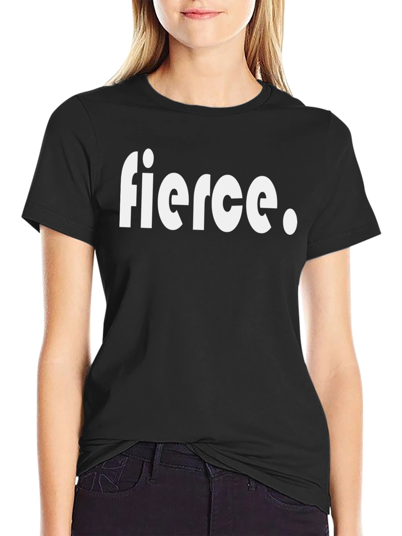 Black Fierce Graphic Tee - Bold Statement Shirt view 2
