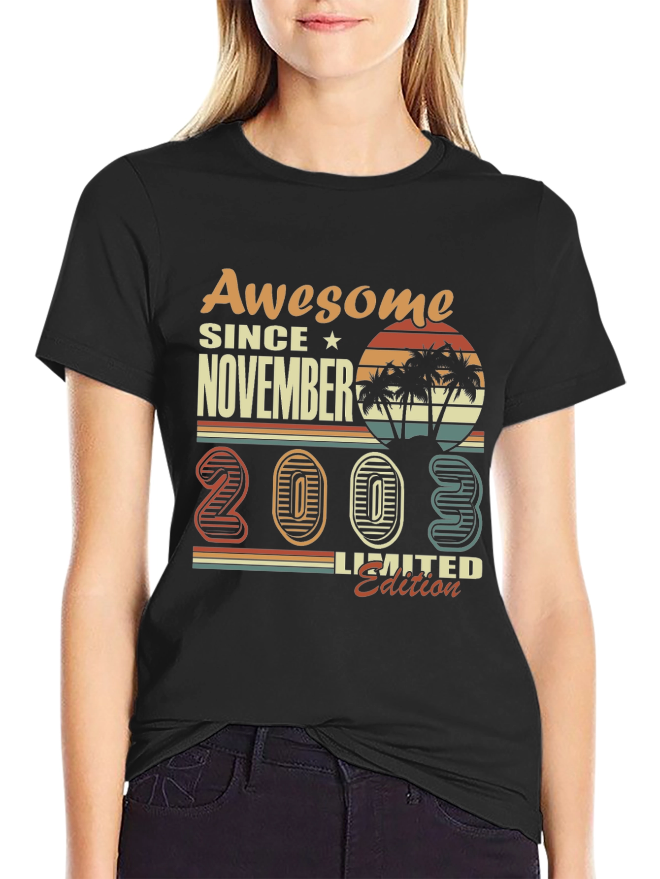 Black Awesome Since November 2003 Limited Edition T-Shirt view 2