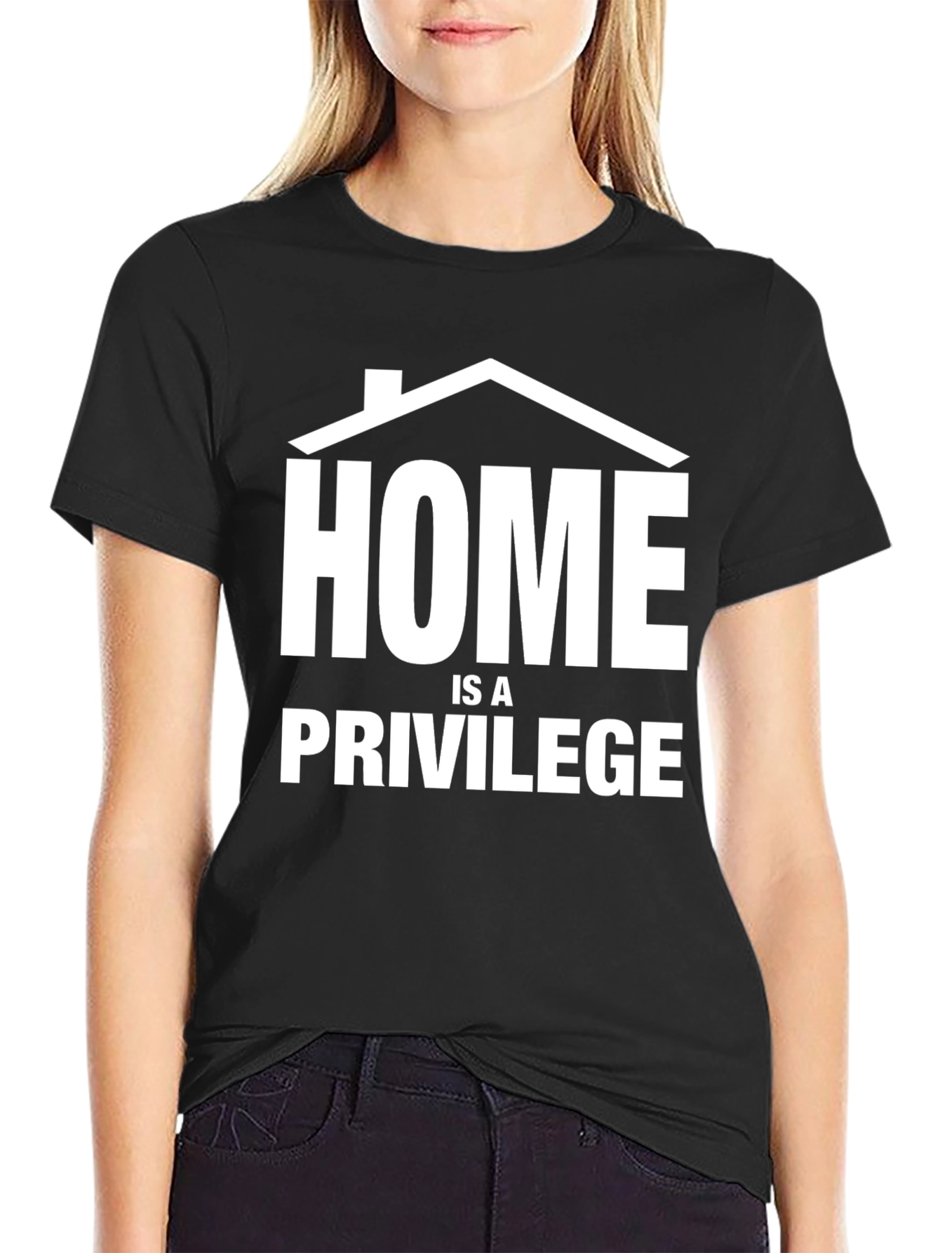 Black Home Is A Privilege T-Shirt view 2