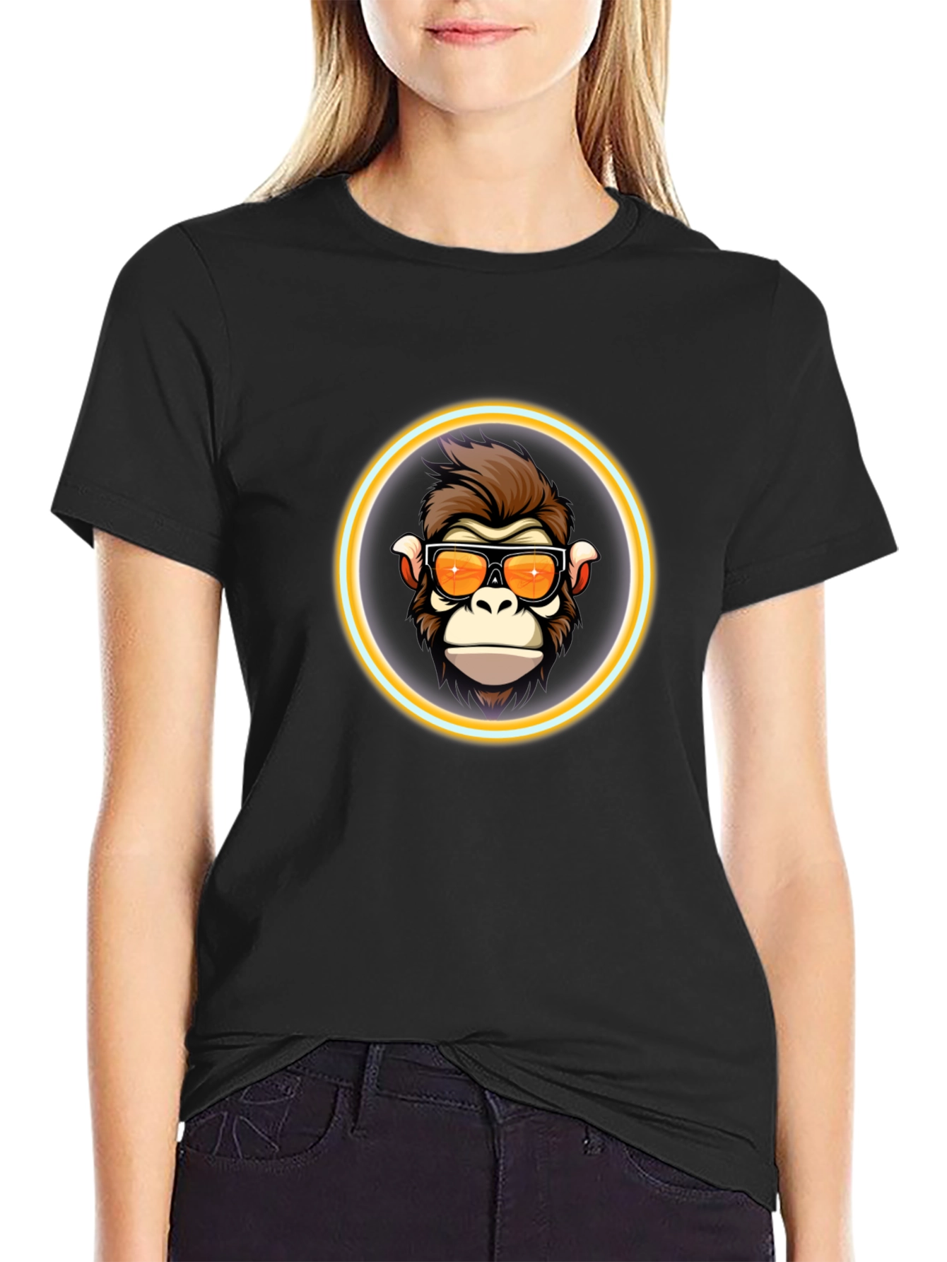 Black Cool Ape Graphic Tee - Black T-Shirt view 2