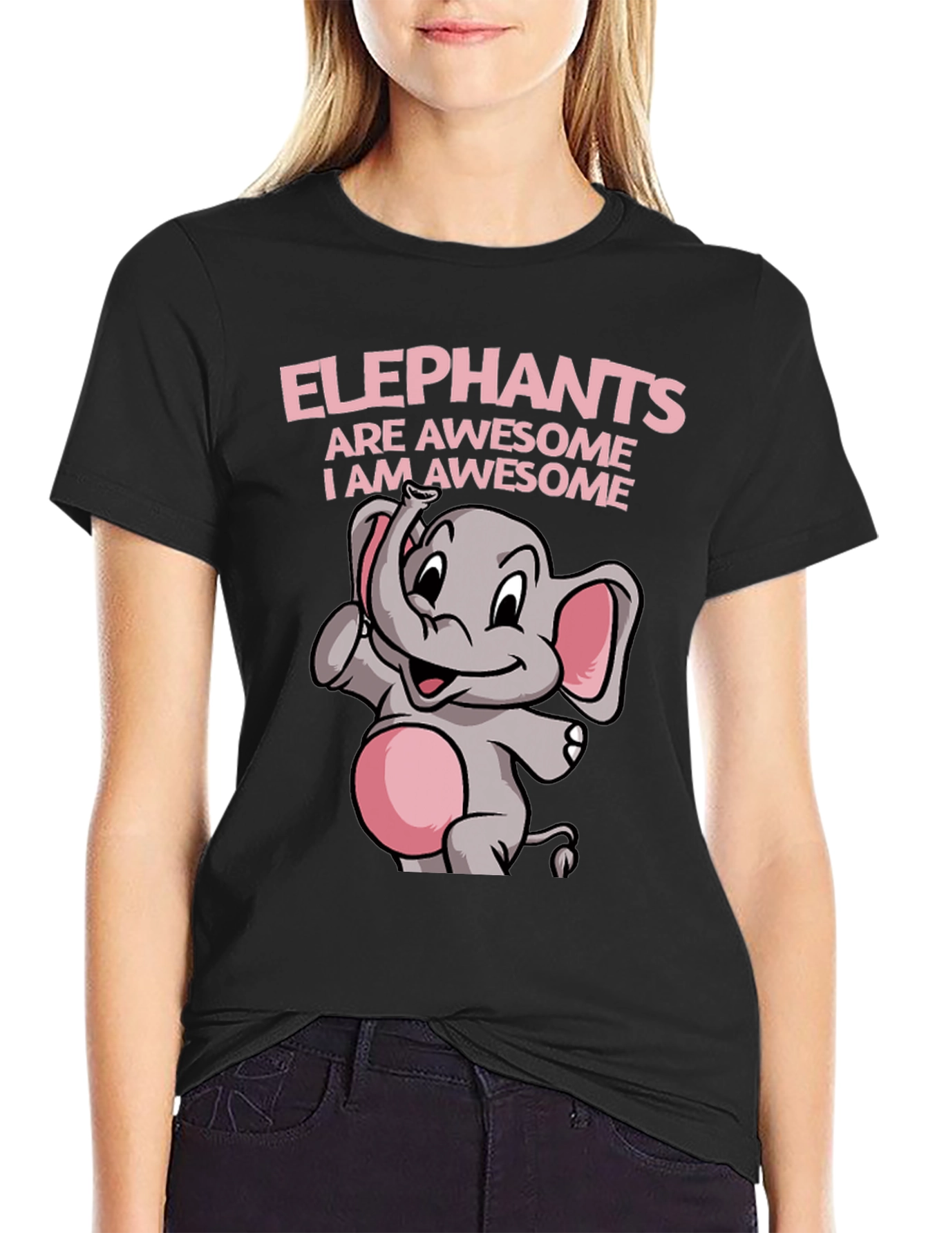 Black Elephant Awesome Graphic Tee Shirt view 2