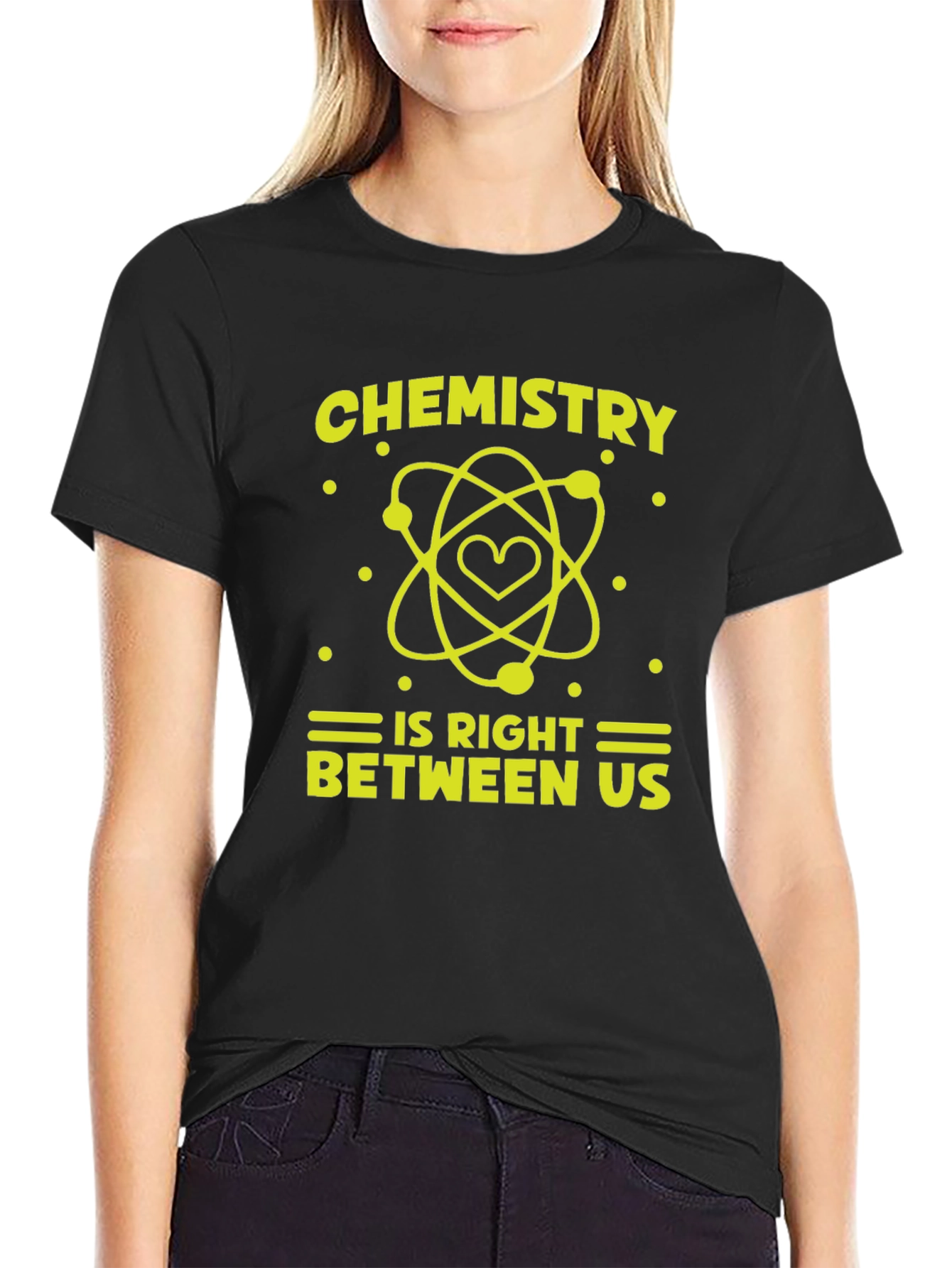 Black Chemistry Is Right Between Us Graphic T-Shirt view 2