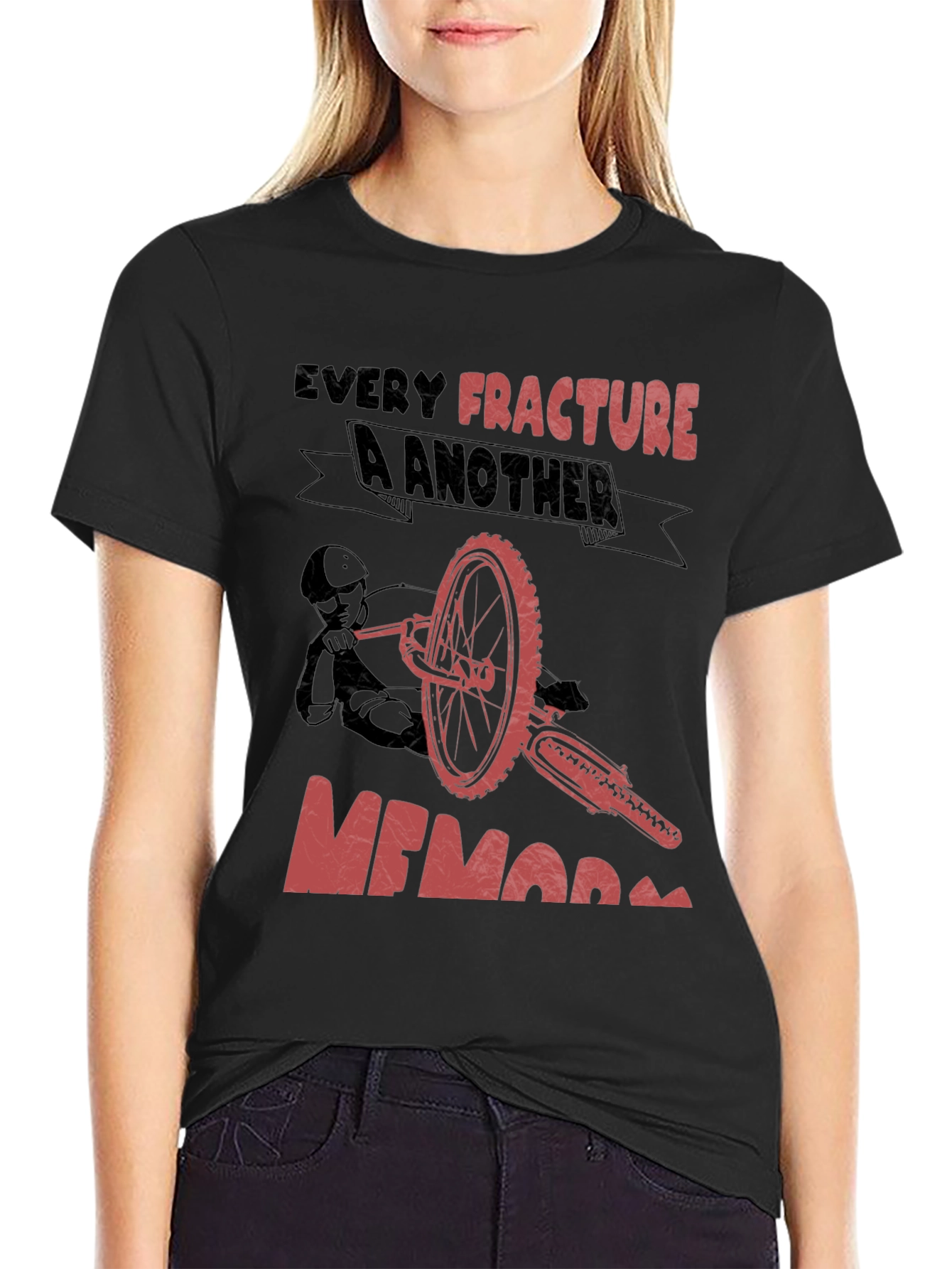 Black Every Fracture A Memory T-Shirt Biker Tee view 2