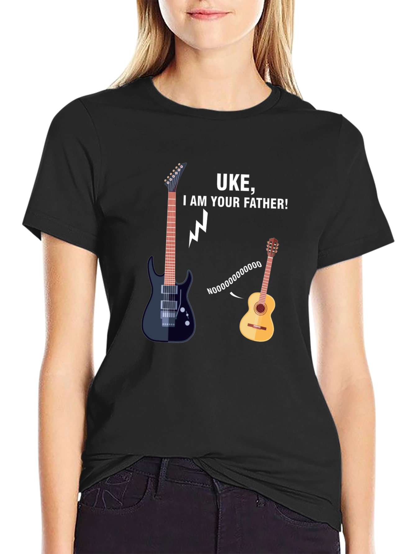 Black Uke I am Your Father T-Shirt view 2
