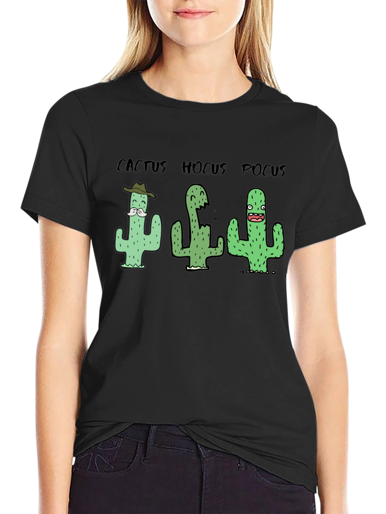 Black Cactus Hocus Pocus Black T-Shirt view 2