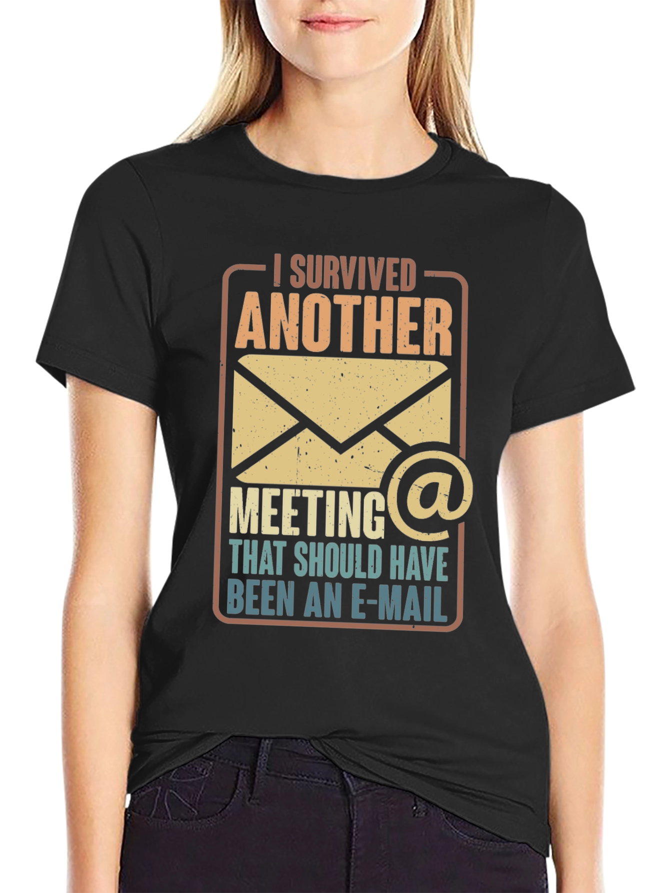 I Survived Another Meeting Funny T-Shirt - 2