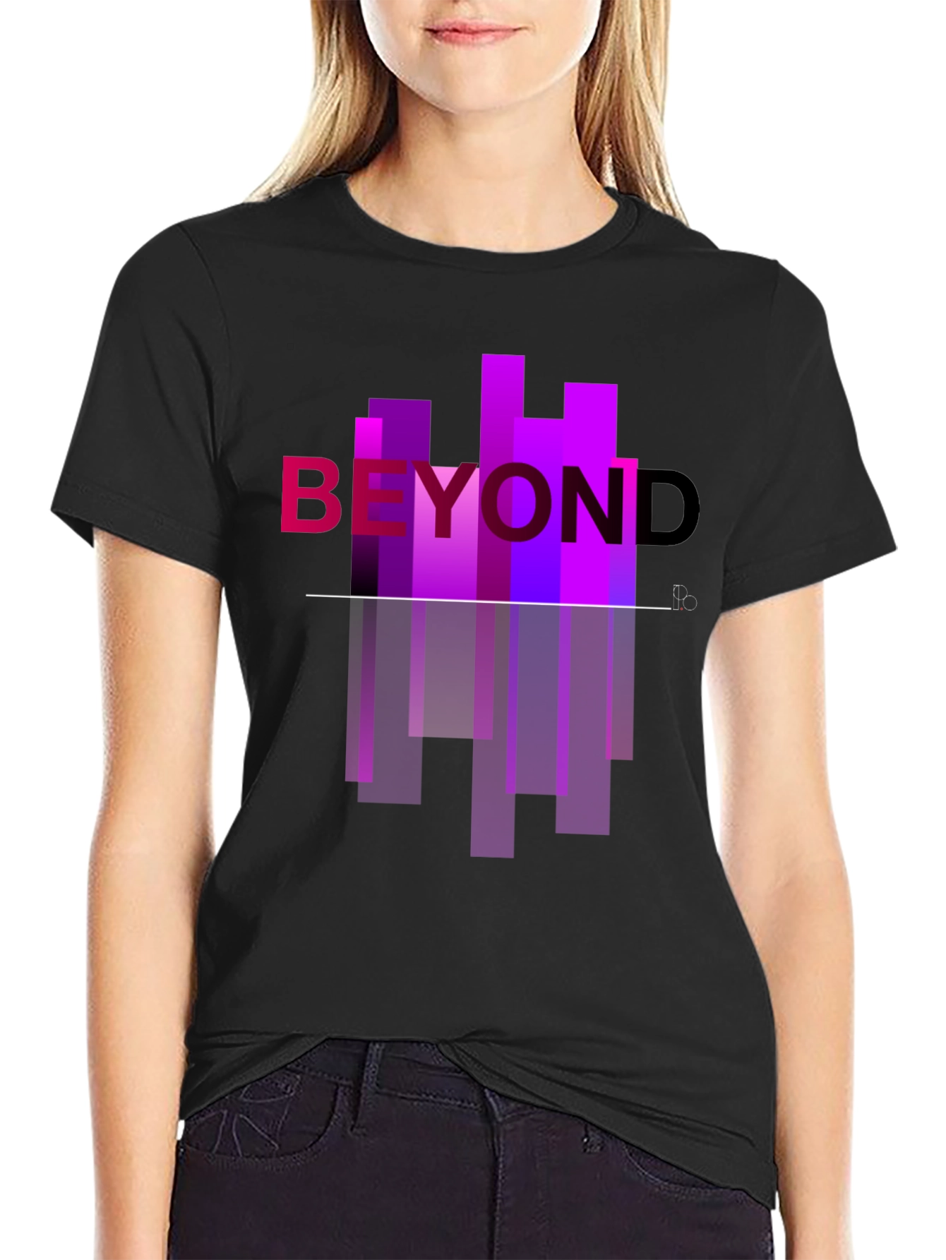 Black Beyond Graphic Tee - Modern Urban Style view 2