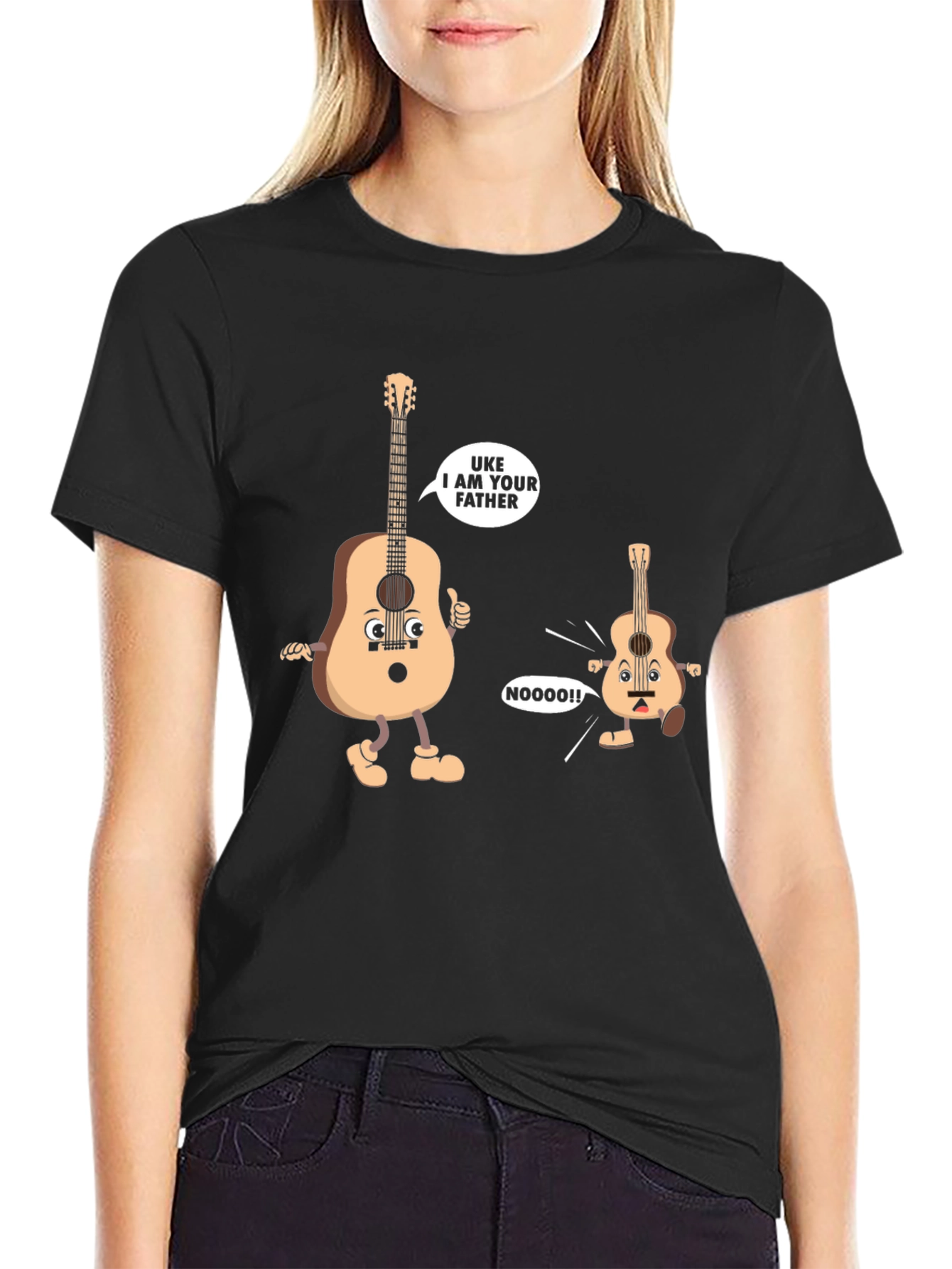 Black Uke I Am Your Father T-Shirt view 2