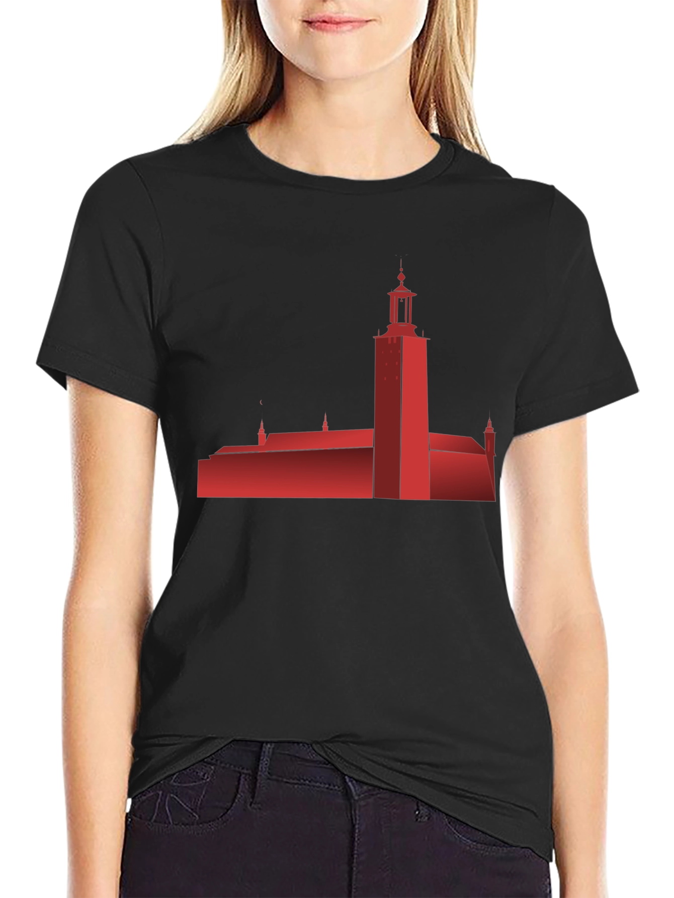 Stockholm City Hall Silhouette T-Shirt - 2