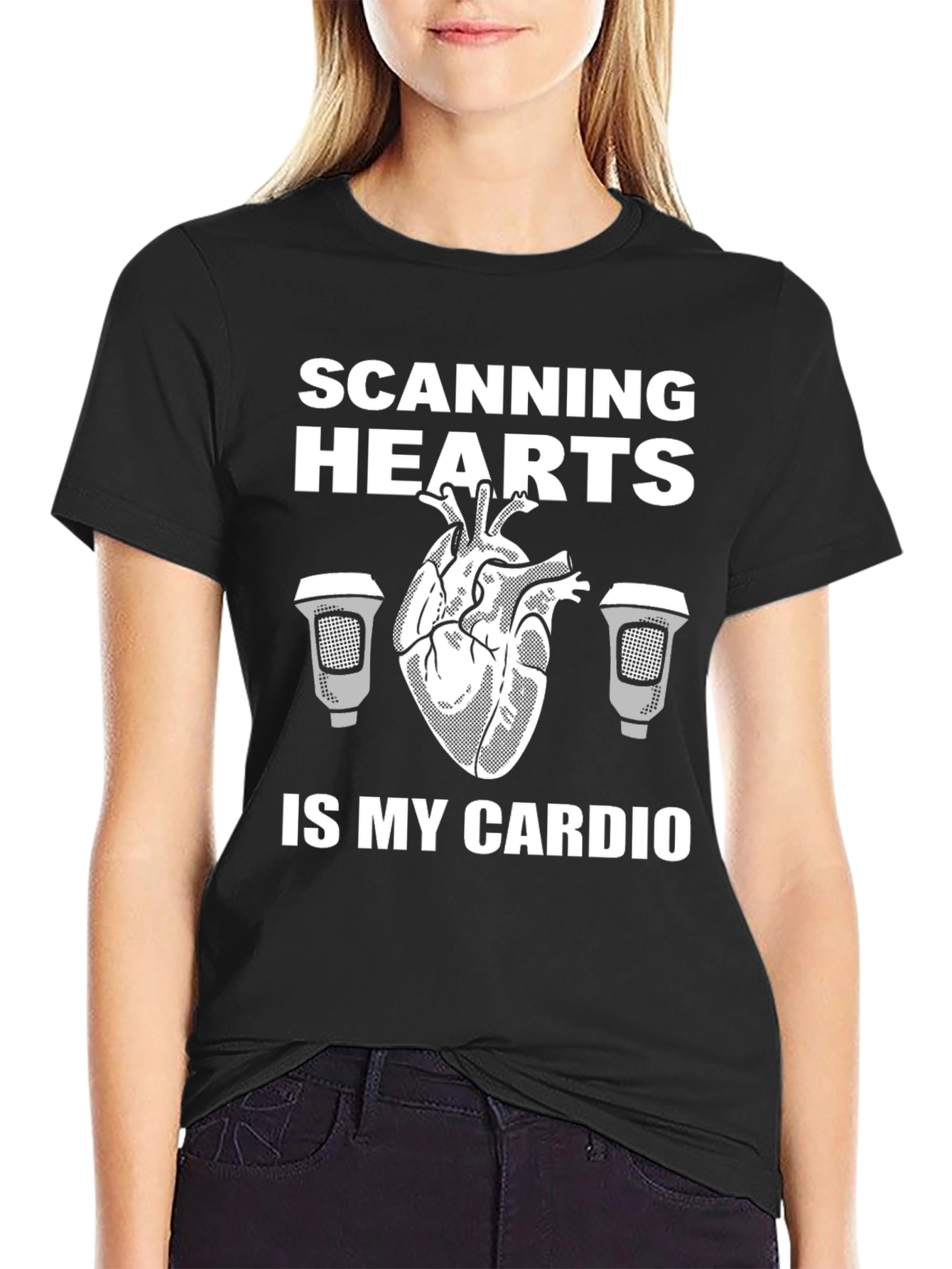 Scanning Hearts Is My Cardio Graphic Tee - 2