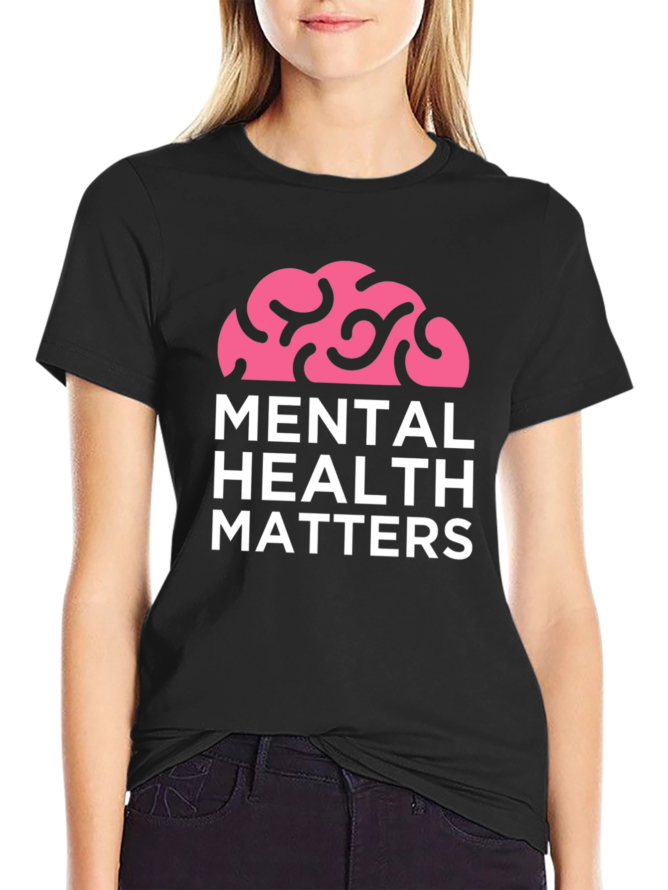 Black Mental Health Matters T-Shirt view 2