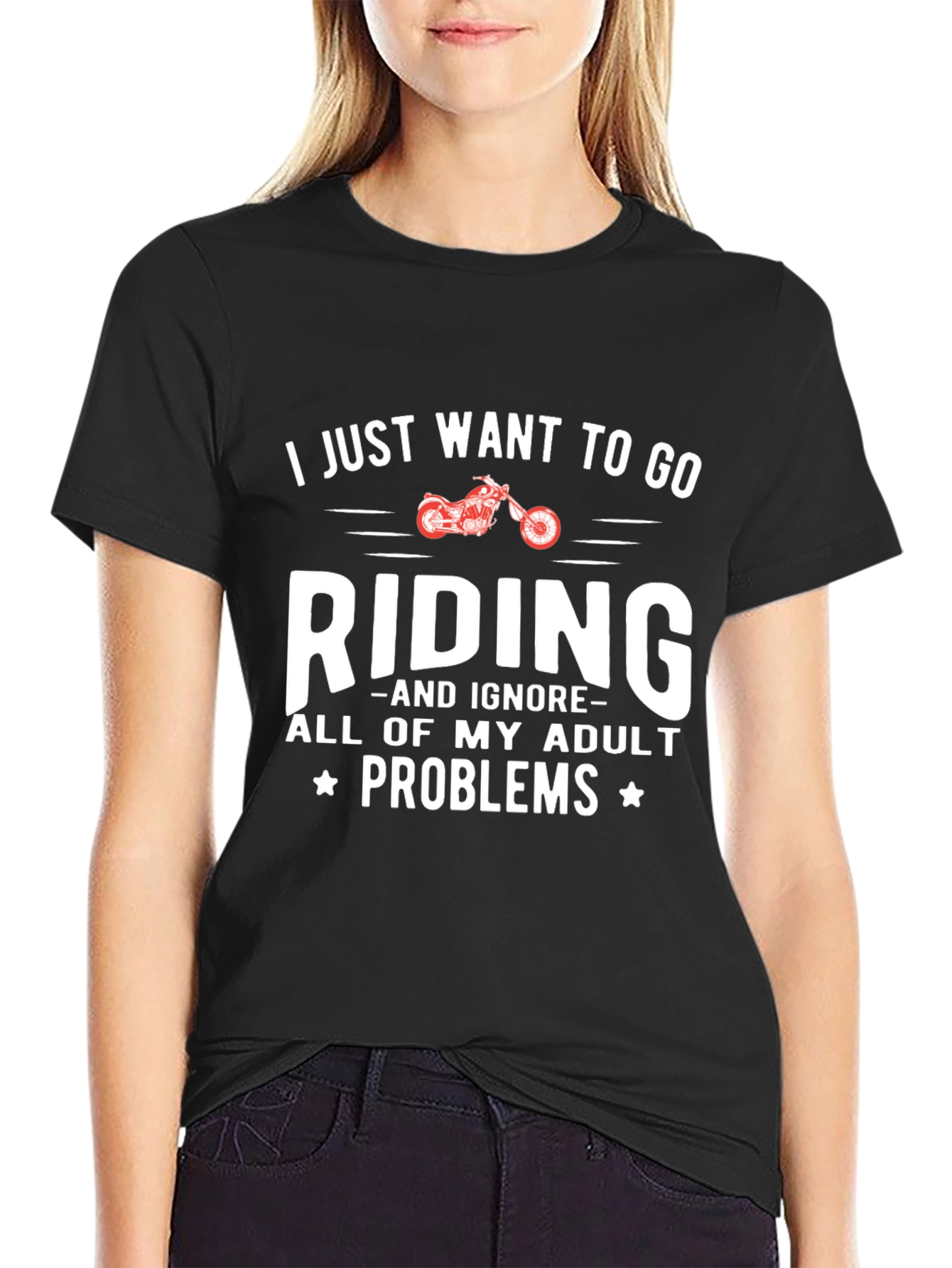 Ride Adult Problems Away Graphic T-Shirt - 2
