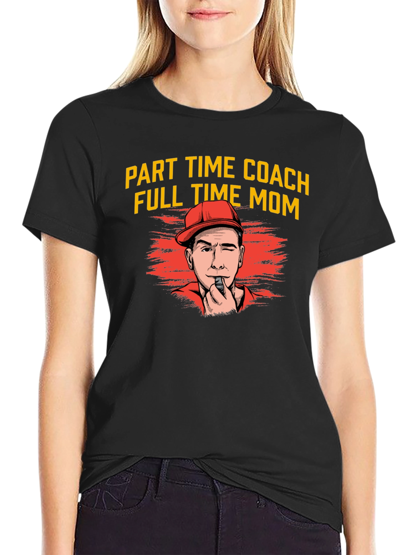 Part Time Coach Full Time Mom T-Shirt - 2