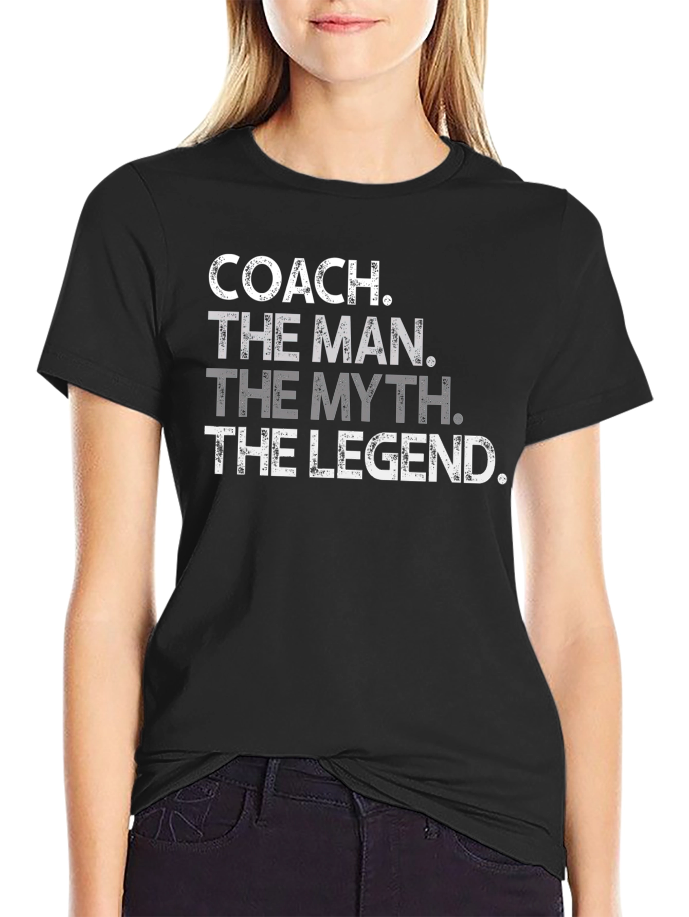 Black Coach The Man The Myth The Legend T-Shirt view 2