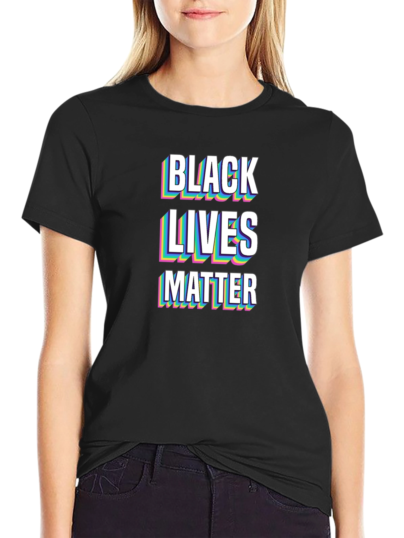 Black Black Lives Matter Graphic T-Shirt view 2