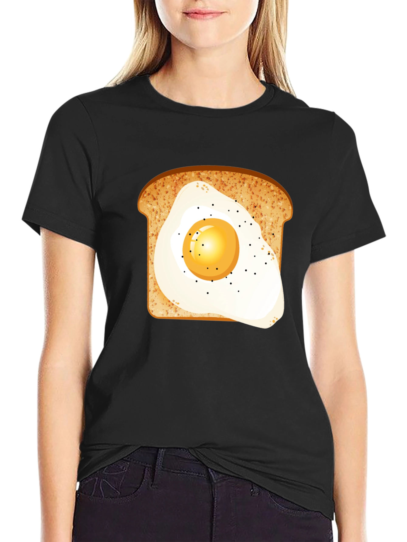 Breakfast Tee: Egg-on-Toast Graphic T-Shirt - 2