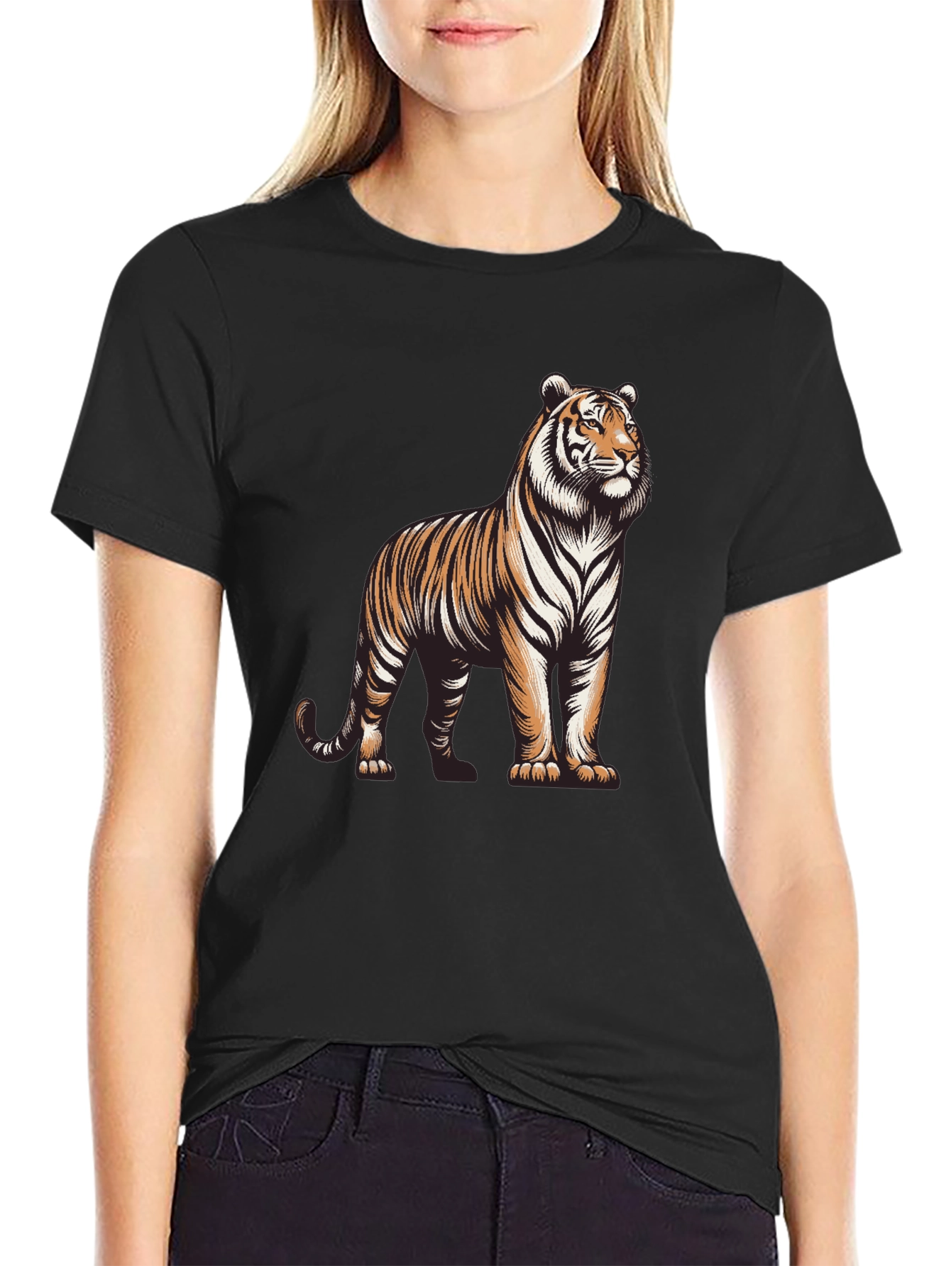 Black Tiger Graphic Tee - Bold & Stylish view 2