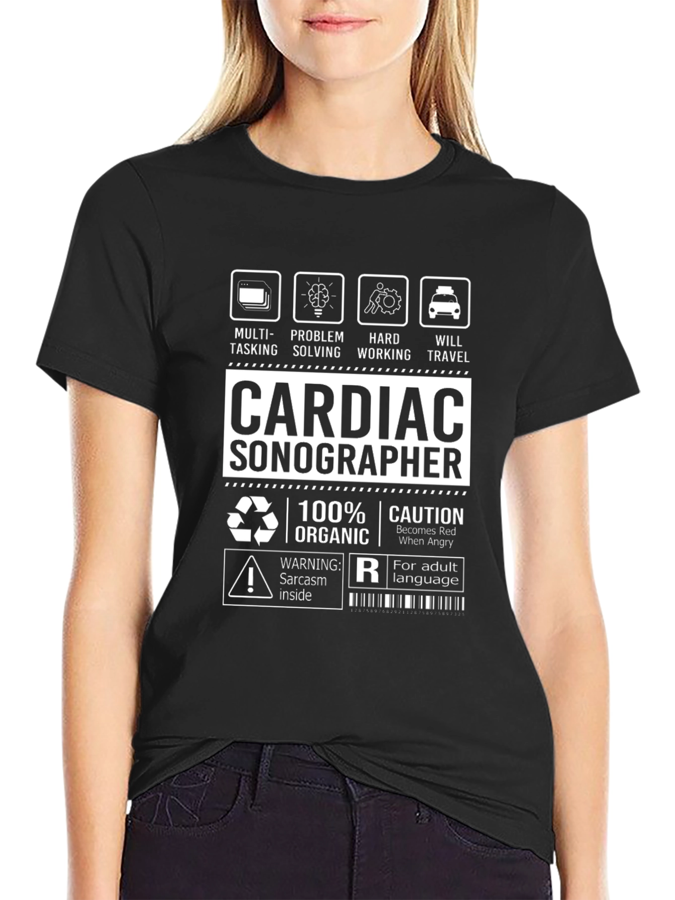 Cardiac Sonographer T-Shirt - Multi-Tasking, Problem Solving - 2