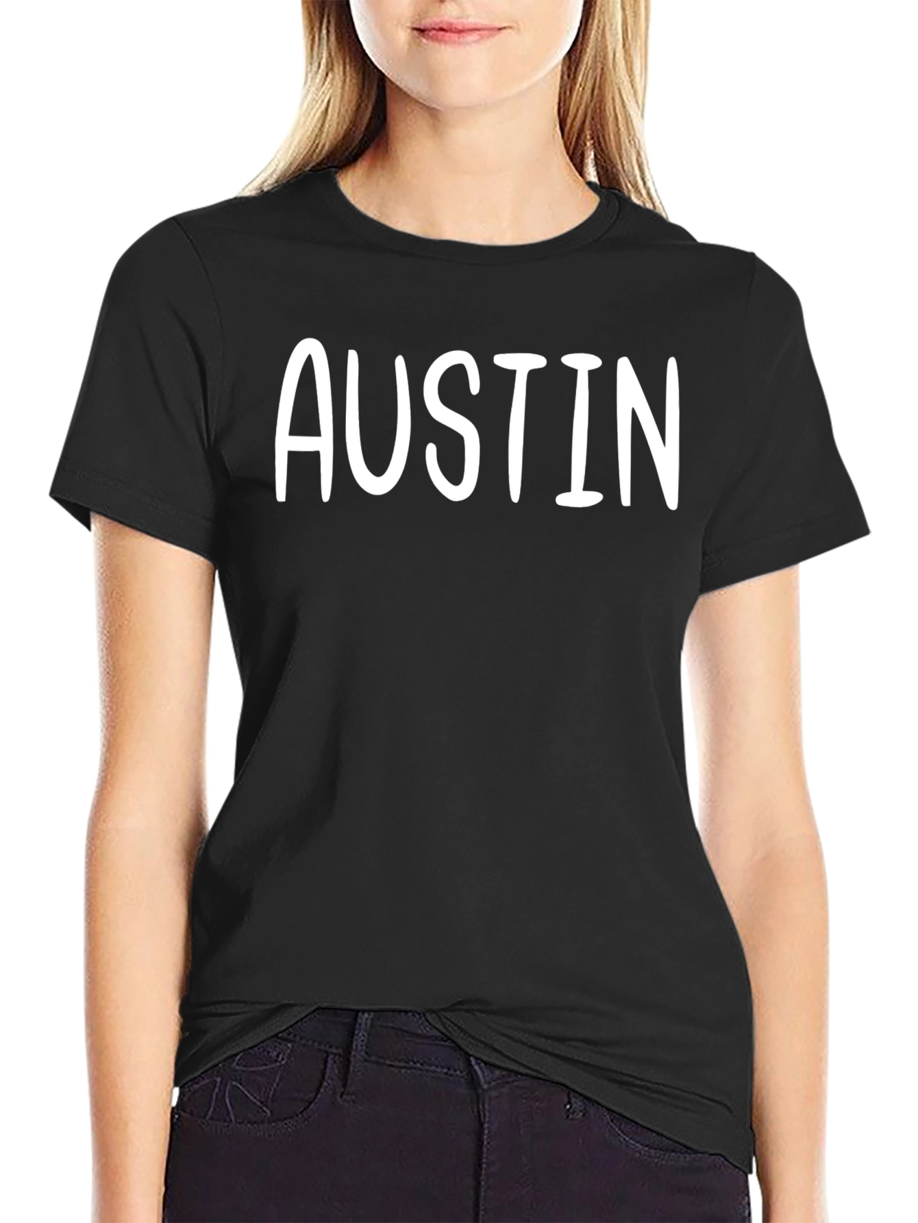 Austin Graphic T-Shirt - Classic Crew Neck Tee - 2