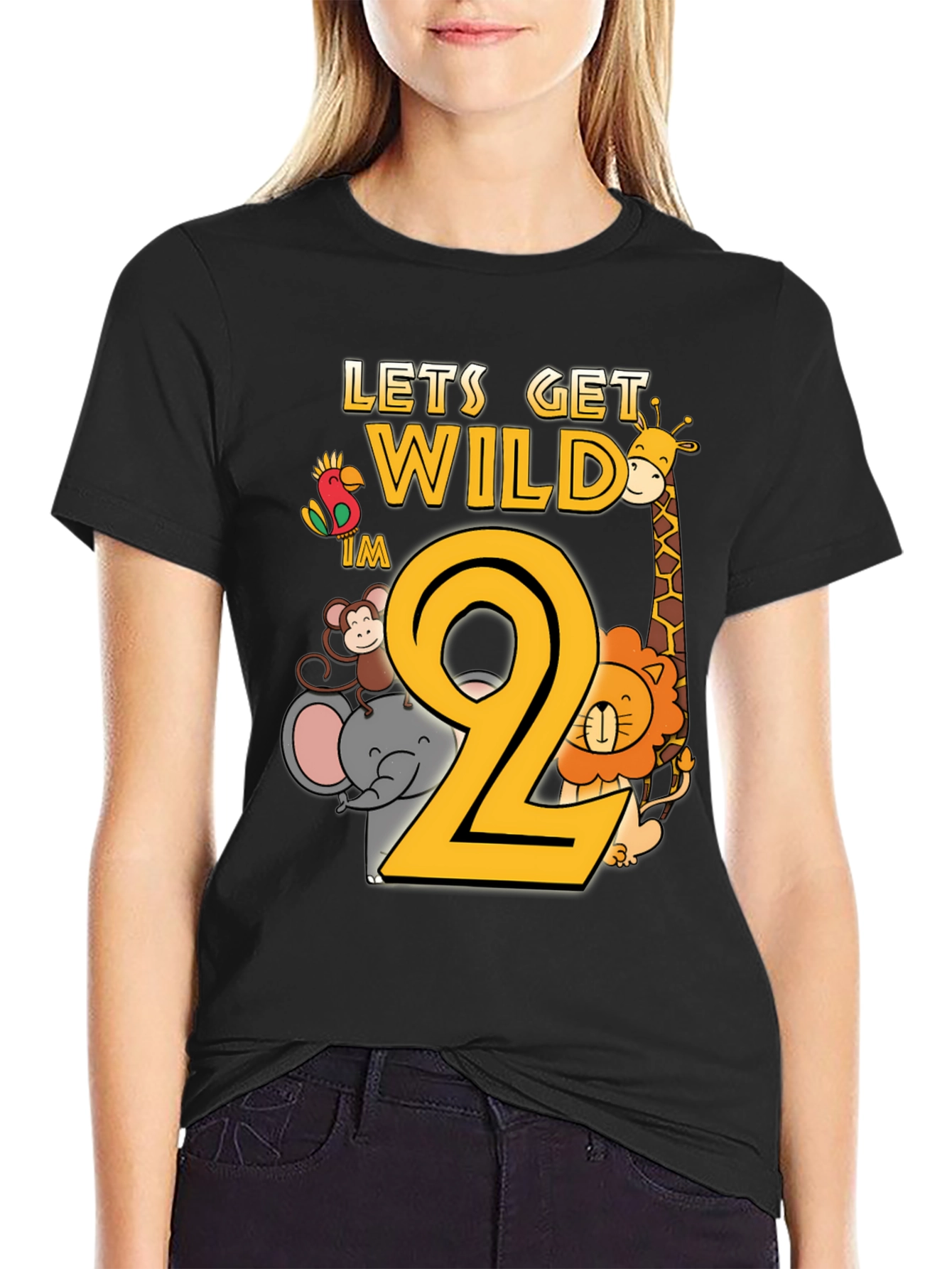 Let's Get Wild I'm 2nd Birthday T-Shirt - 2