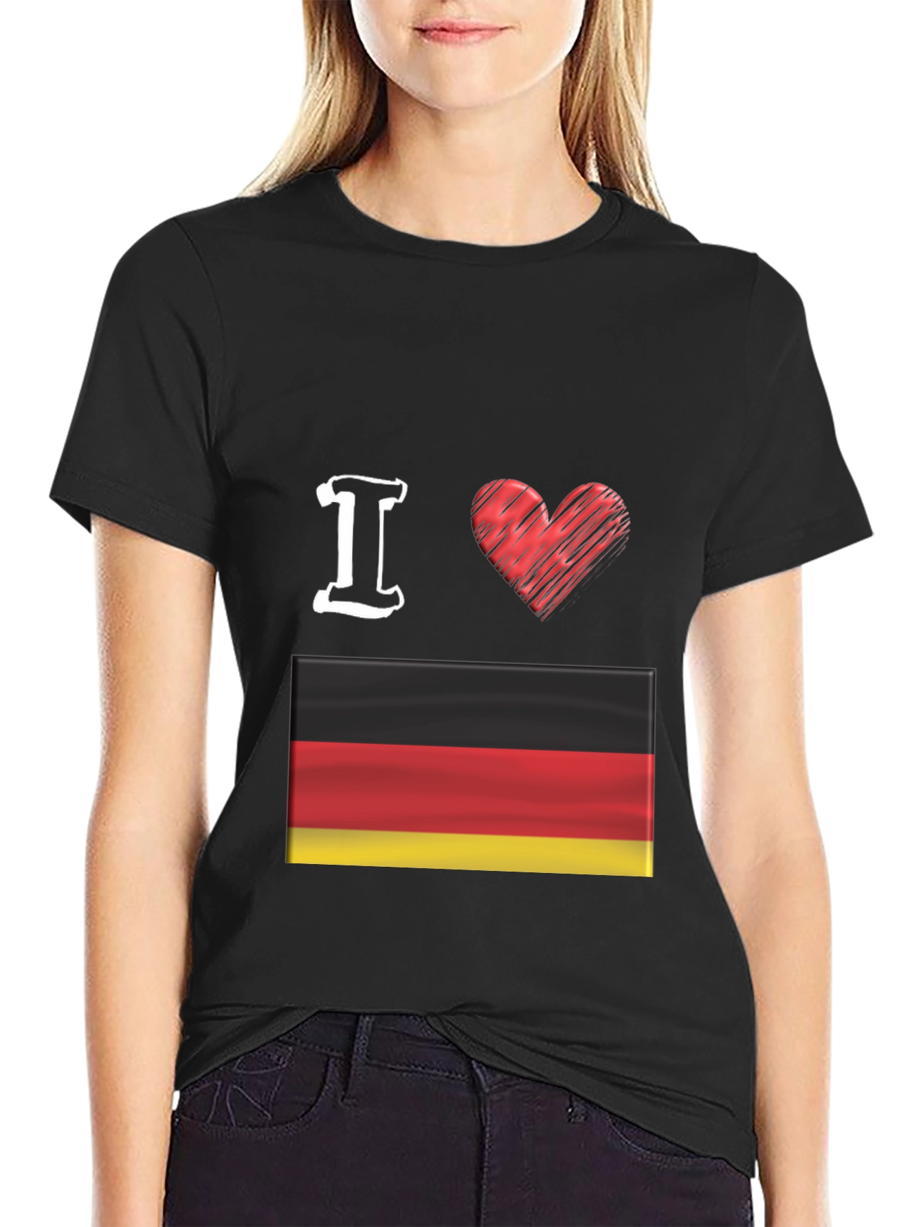 I Love Germany T-Shirt, German Flag Tee - 2