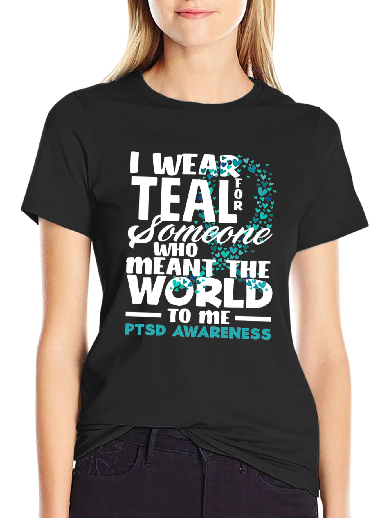 PTSD Awareness Teal T-Shirt - 2