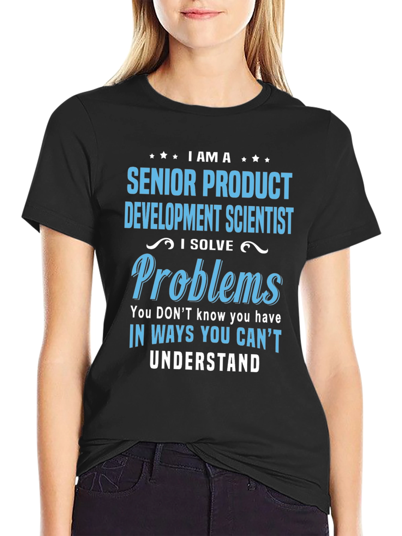 Black Senior Product Development Scientist T-Shirt view 2