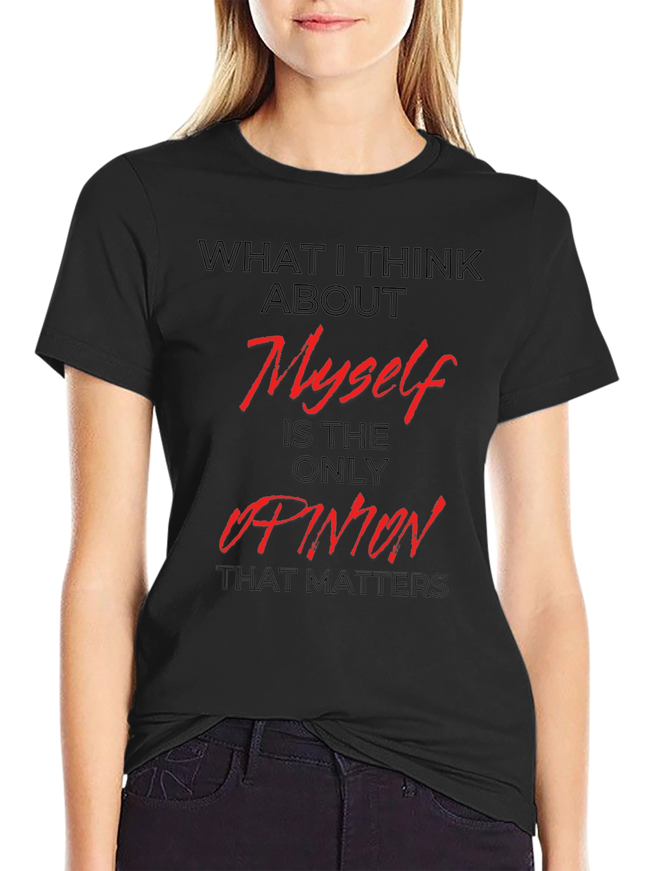 My Opinion Matters Graphic Tee - Black - 2