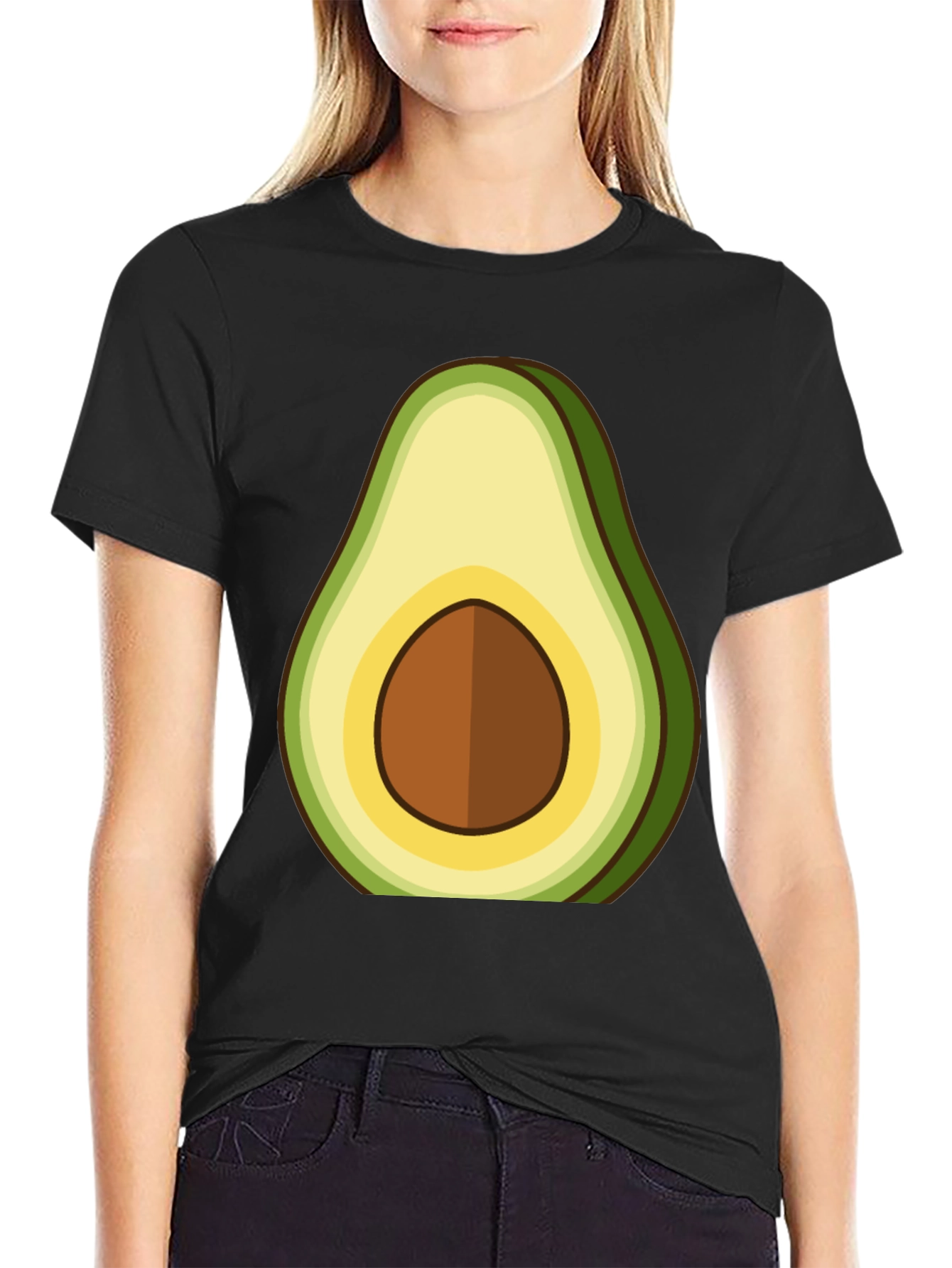 Black Avocado Graphic Tee - Fresh & Fun! view 2