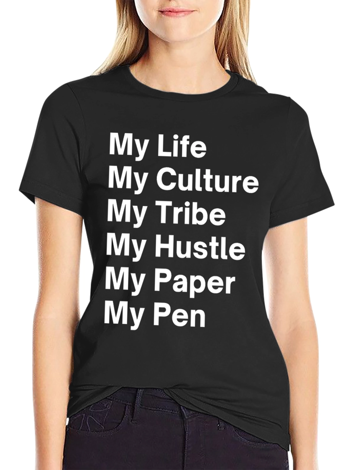 Black My Life My Culture Graphic Tee view 2