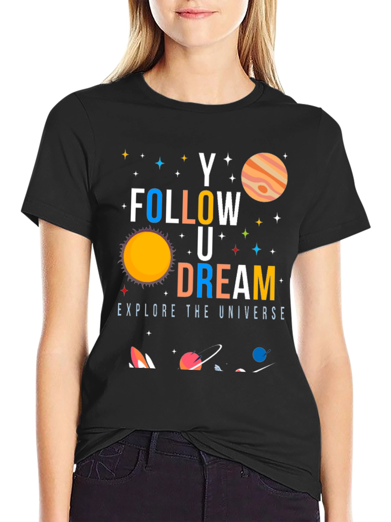 Follow Your Dream Universe Graphic T-Shirt - 2