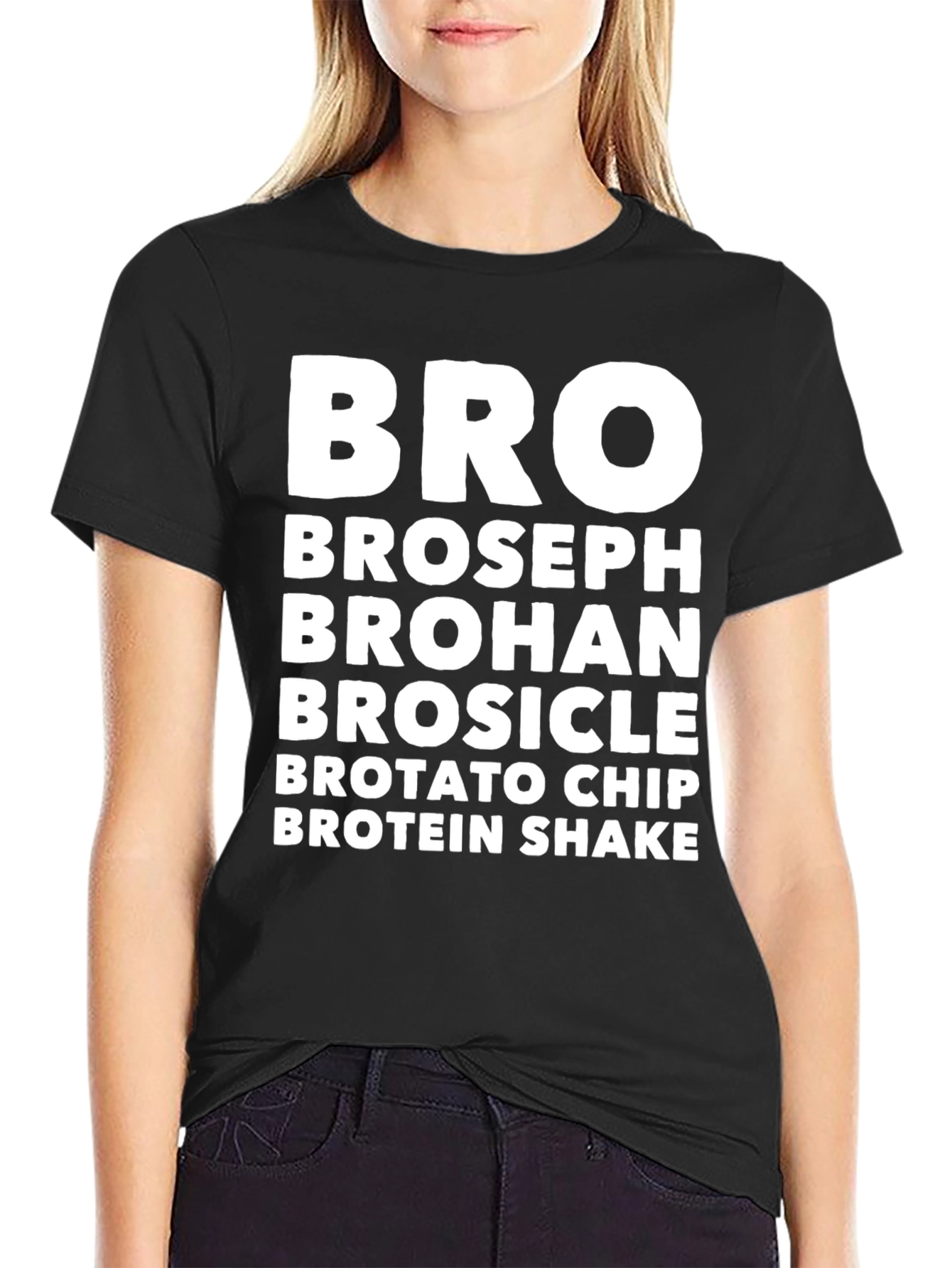 Black Bro Novelty Graphic T-Shirt view 2