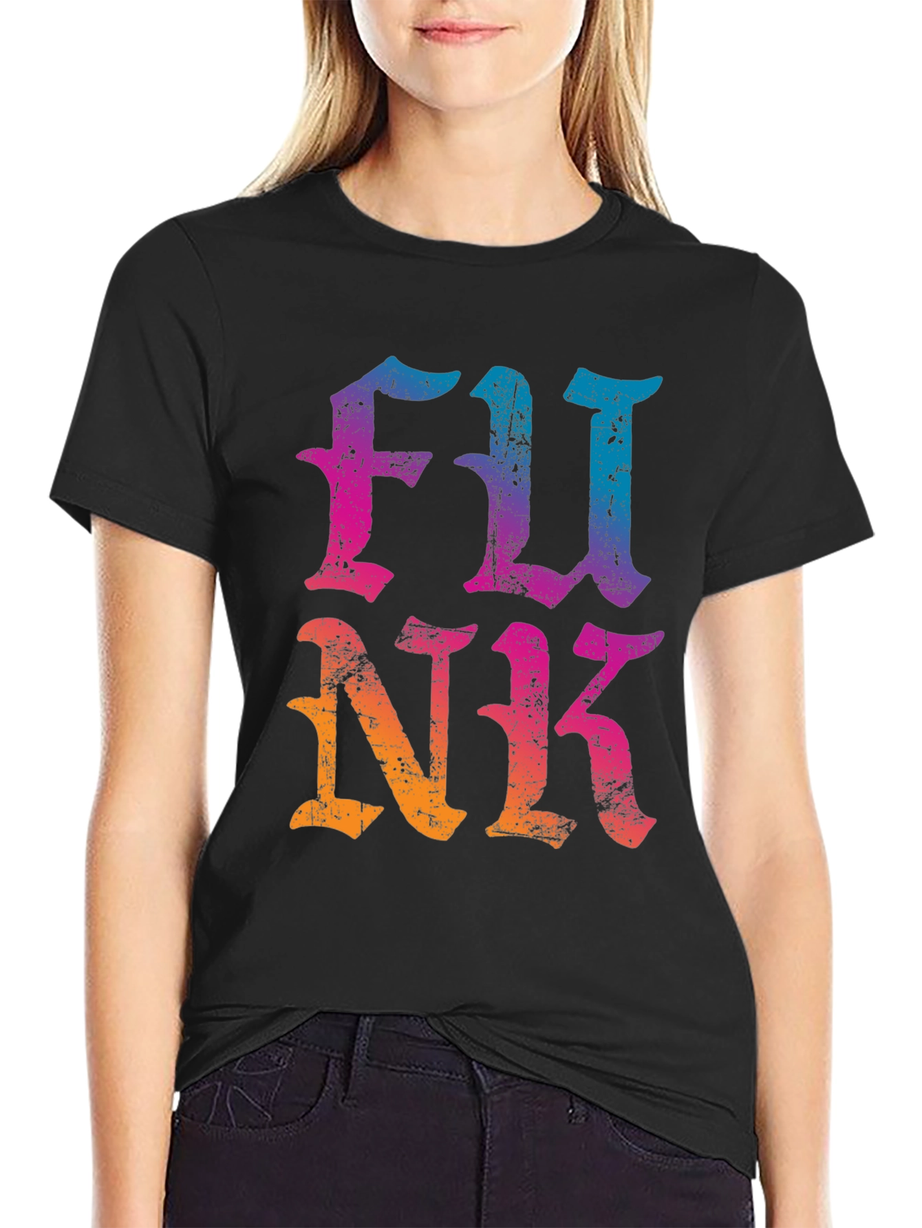 Black Retro Funk T-Shirt view 2