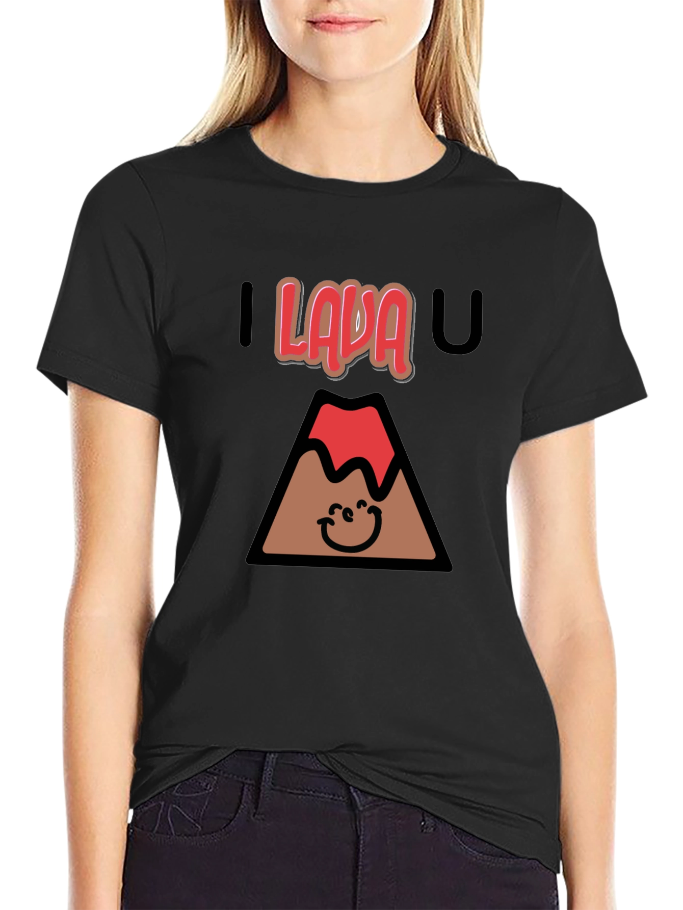 Black I Lava You Graphic Tee view 2