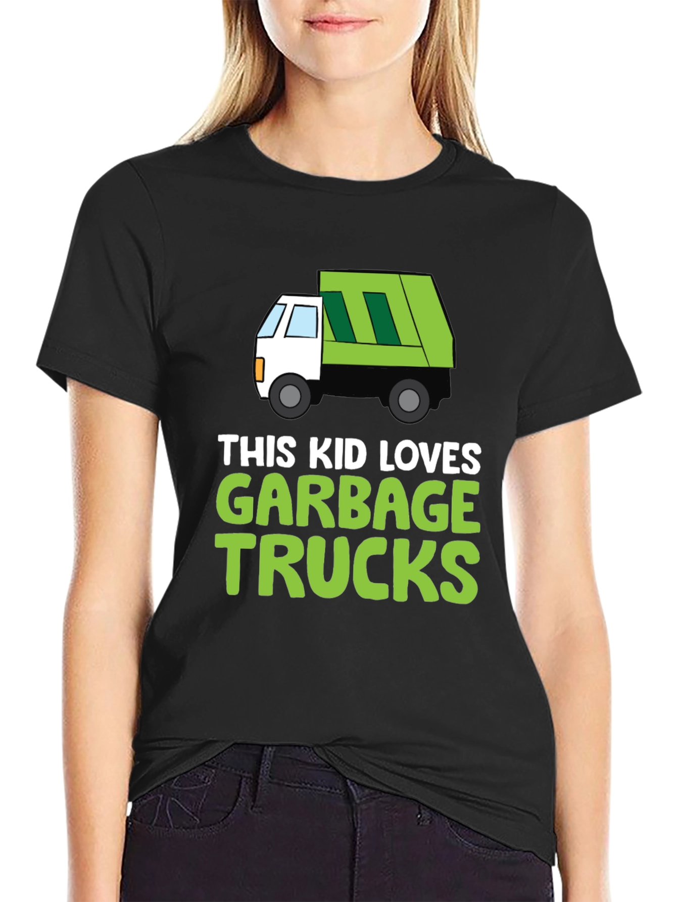 Kids Garbage Truck T-Shirt -  'This Kid Loves Garbage Trucks' - 2