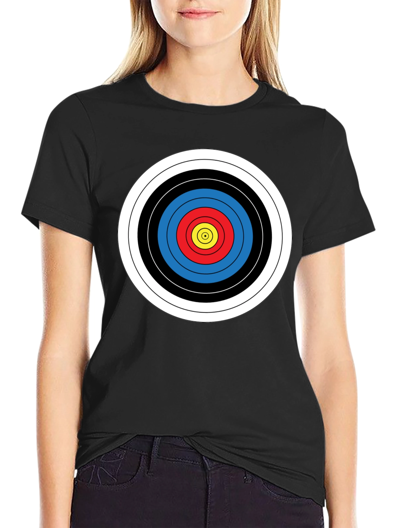 Black Target Bullseye Graphic Tee - Archer's Choice view 2