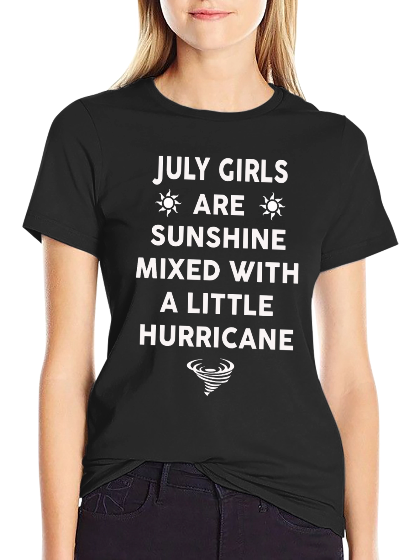 Black July Girls Sunshine Hurricane Black Graphic Tee view 2