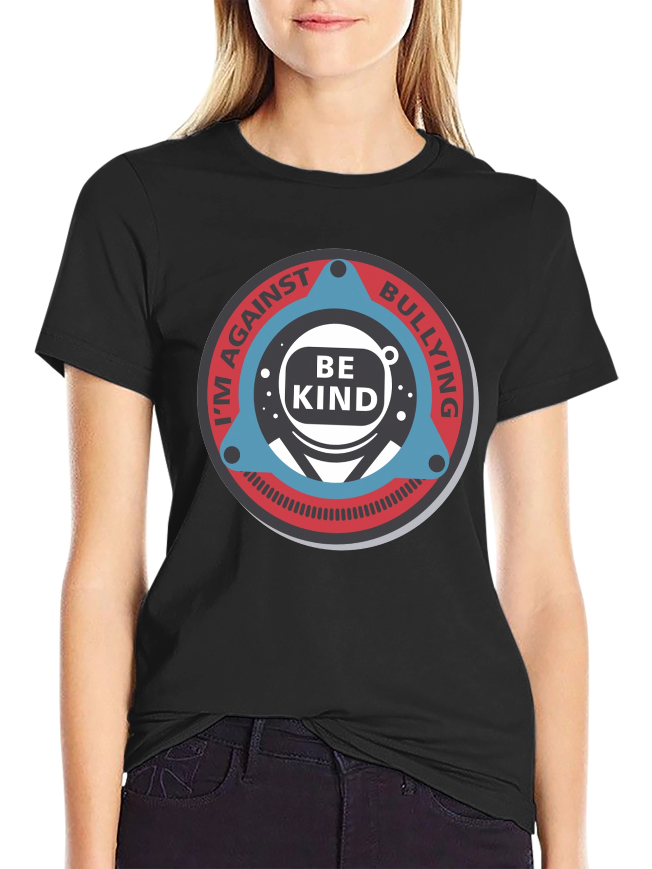 Black Be Kind Anti-Bullying Graphic Tee view 2