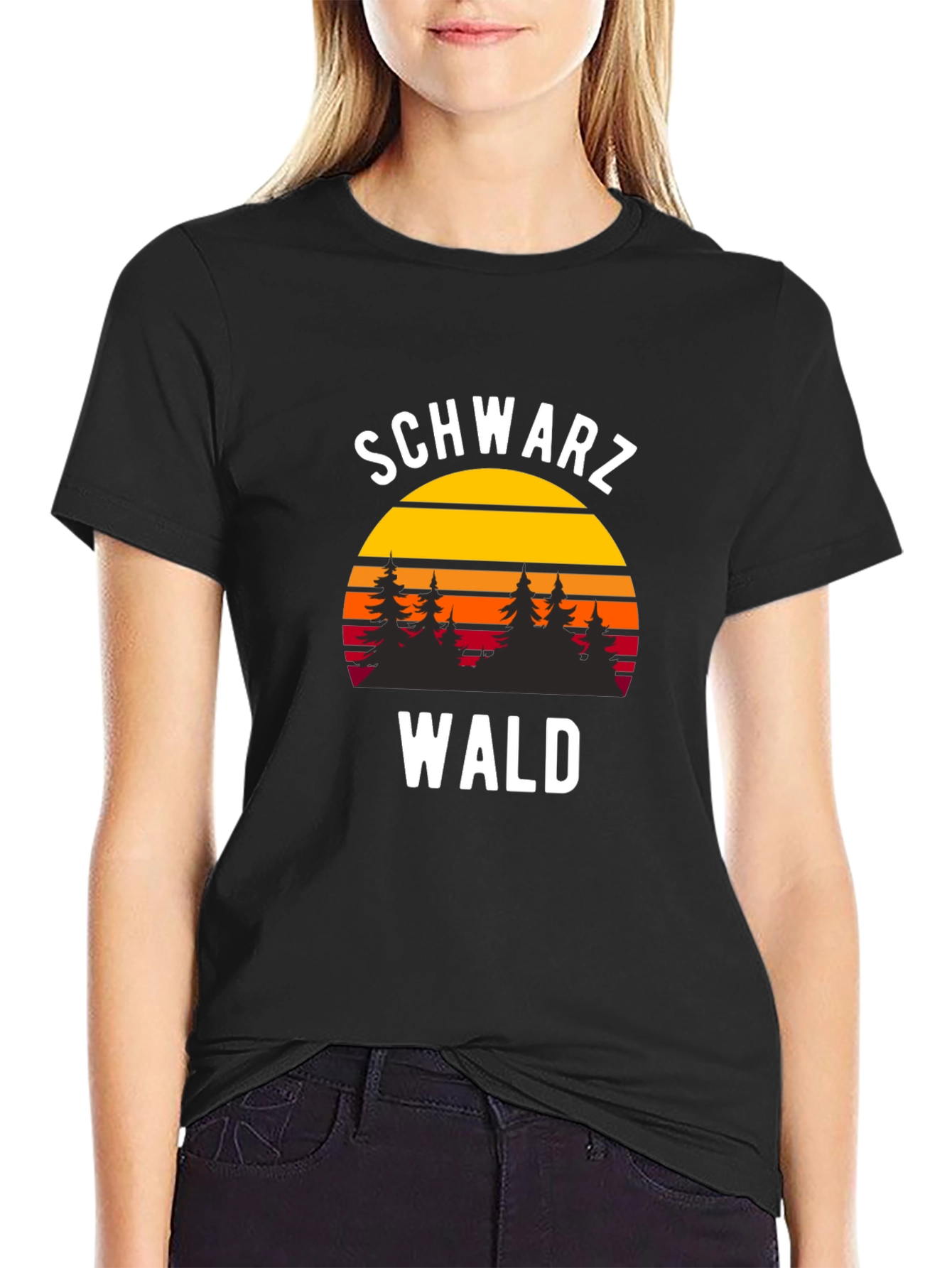Schwarzwald Forest Sunset Graphic Tee - 2