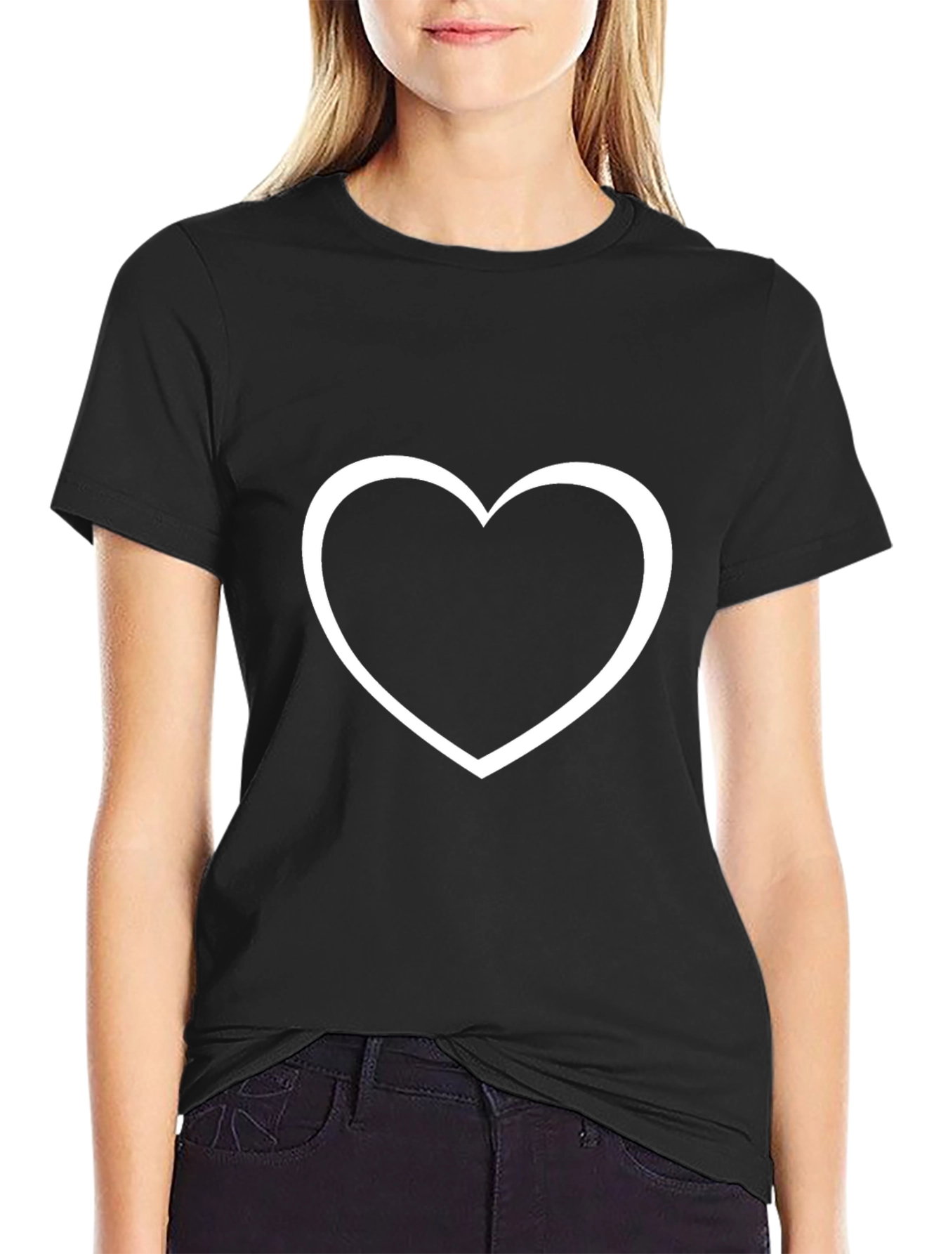 Black Heart Graphic Tee - Mens Black T-Shirt view 2