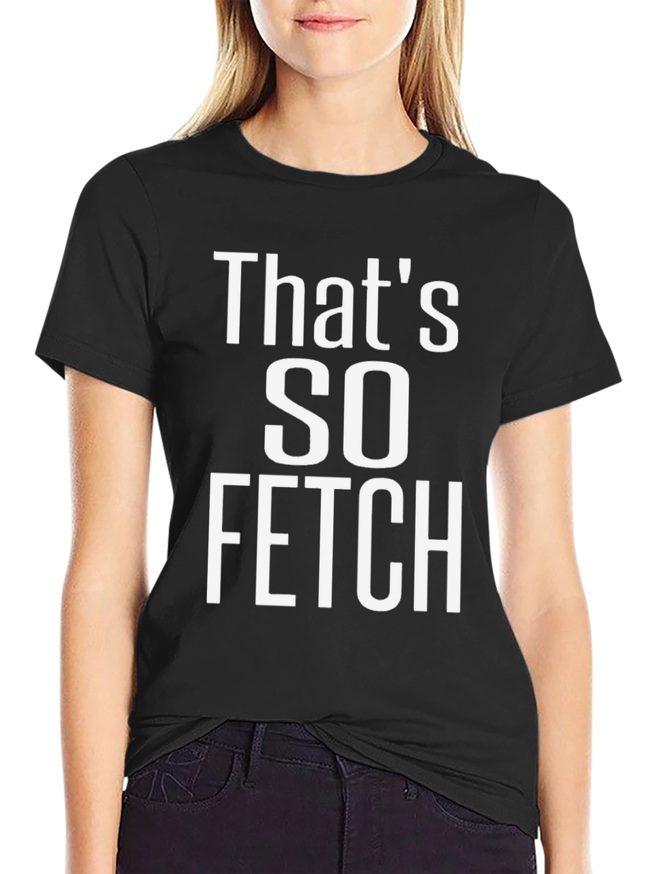 Black That's SO Fetch Graphic T-Shirt - Mean Girls Inspired Tee view 2