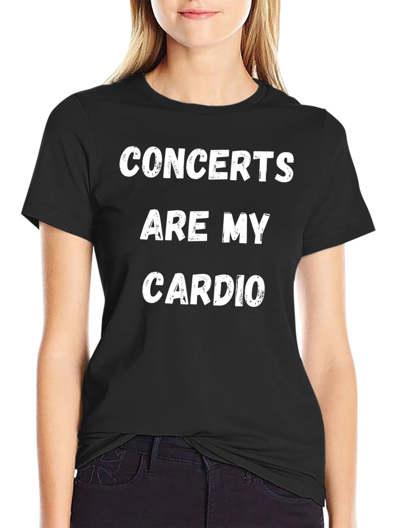 Black Concerts Are My Cardio Graphic Tee view 2