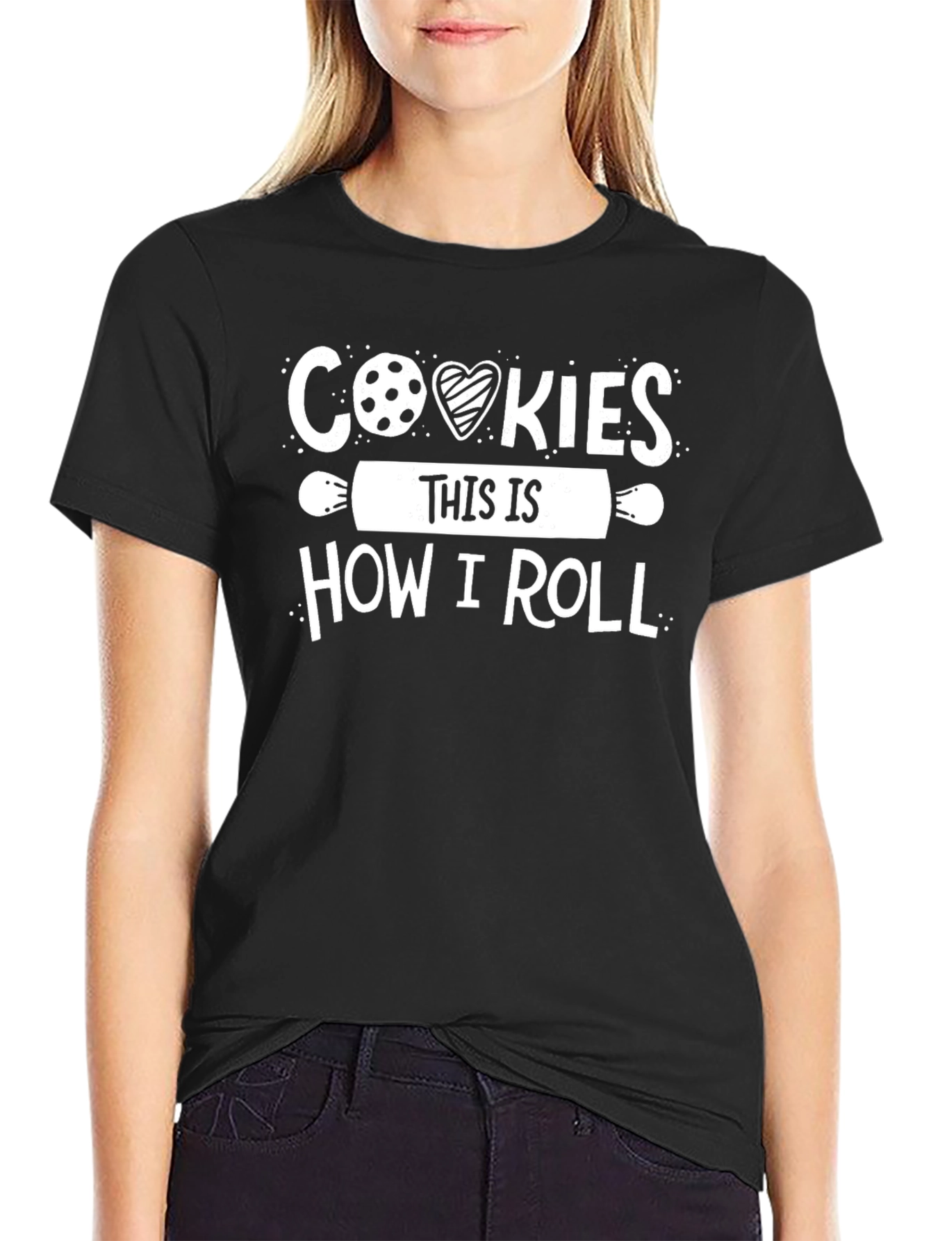 Black Cookies This Is How I Roll T-Shirt view 2