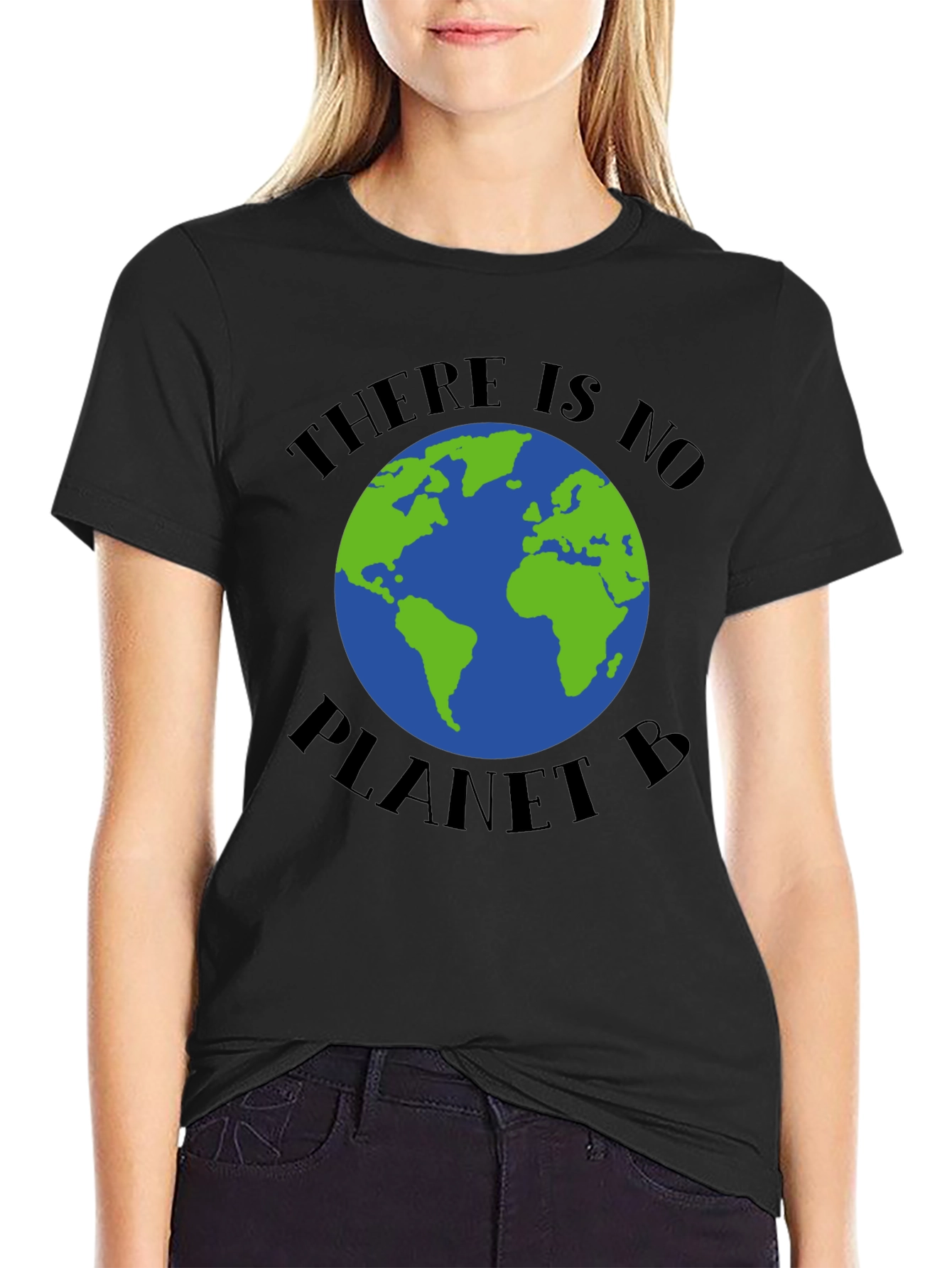Black There is No Planet B Graphic T-Shirt view 2