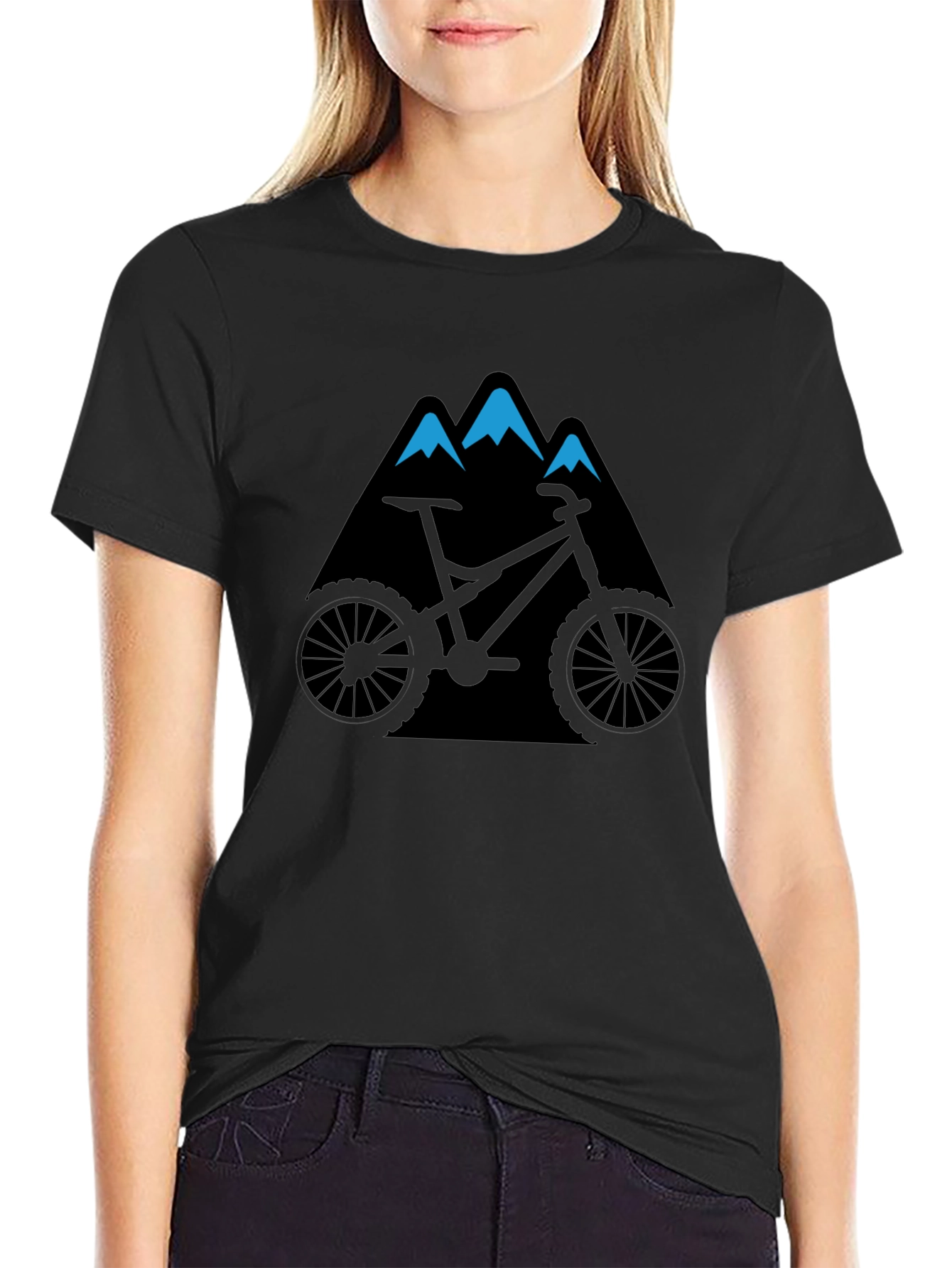 Black Mountain Bike T-Shirt - Adventure Tee view 2