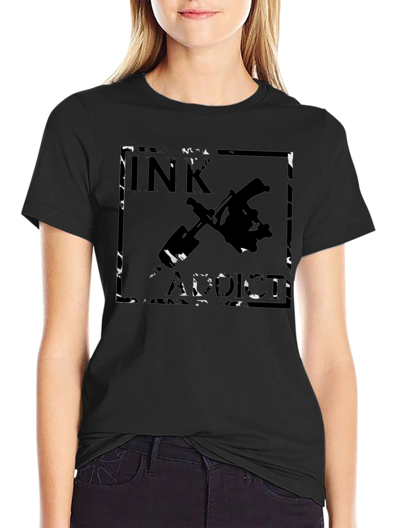 Ink Addict Black Graphic Tee - 2