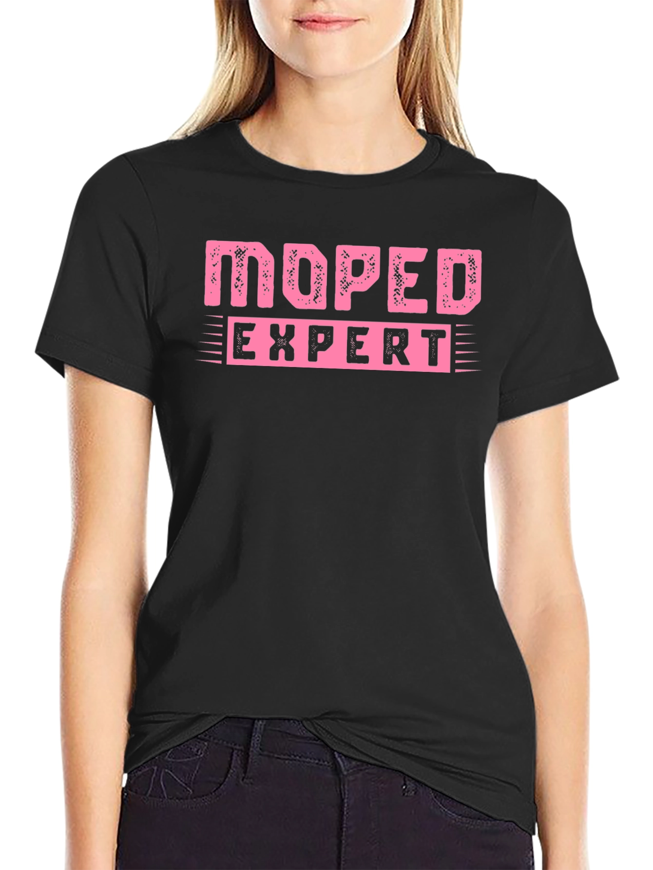 Black Moped Expert Graphic Tee - Ride in Style! view 2