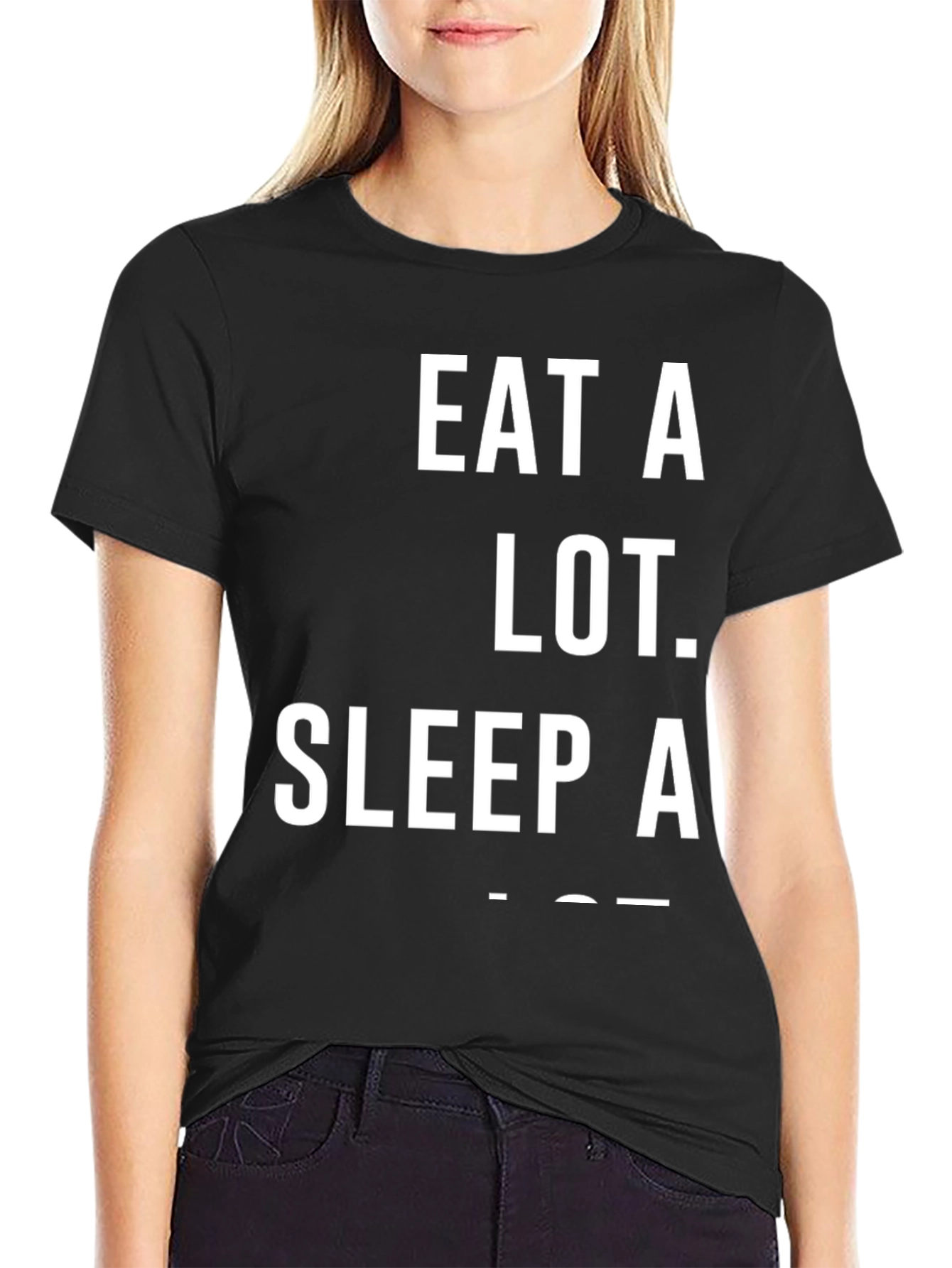 Black Eat, Sleep, Game Black Graphic Tee view 2