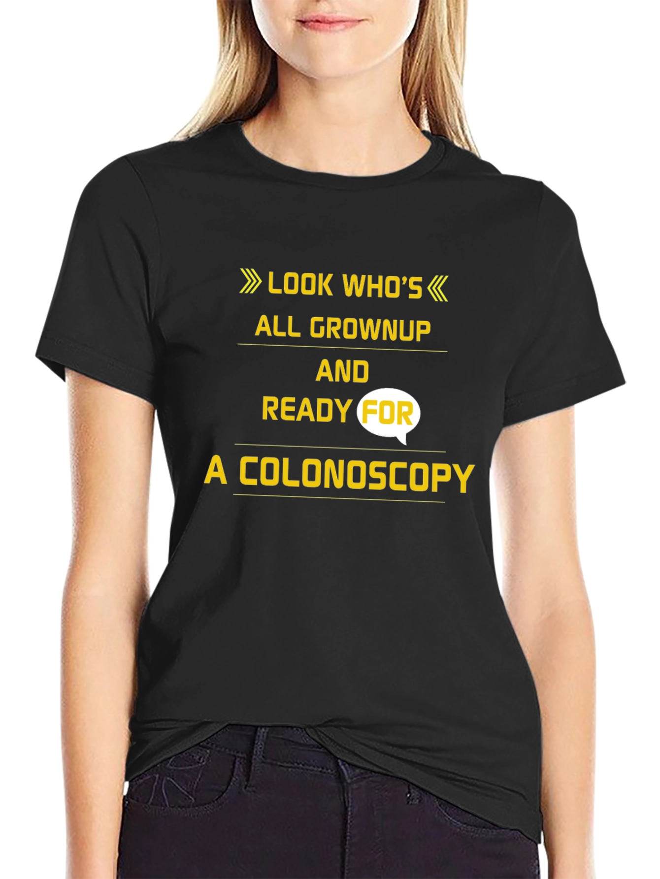 Black Funny Colonoscopy T-Shirt - Look Who's All Grown Up! view 2
