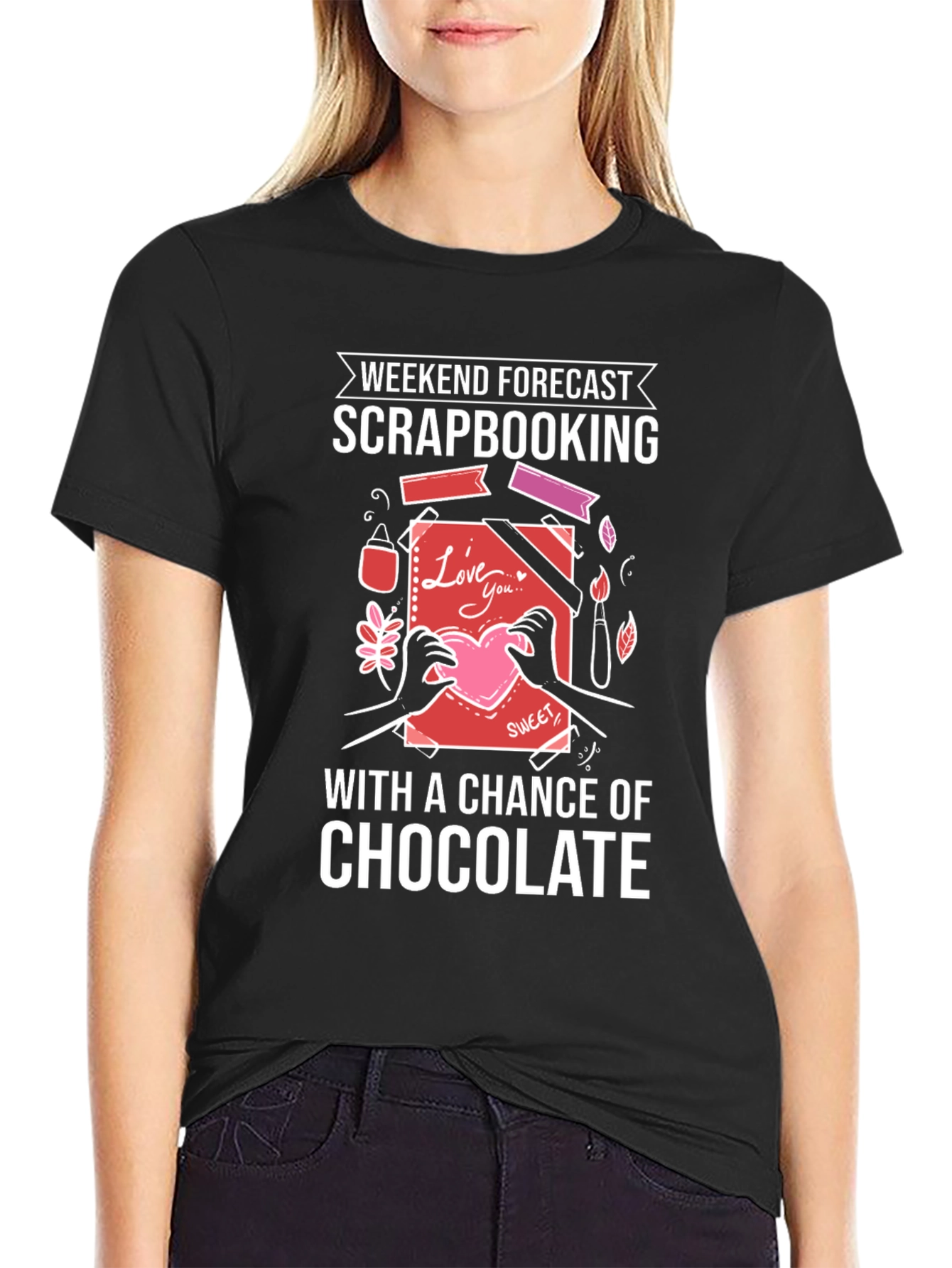 Scrapbooking & Chocolate Forecast Graphic Tee - 2